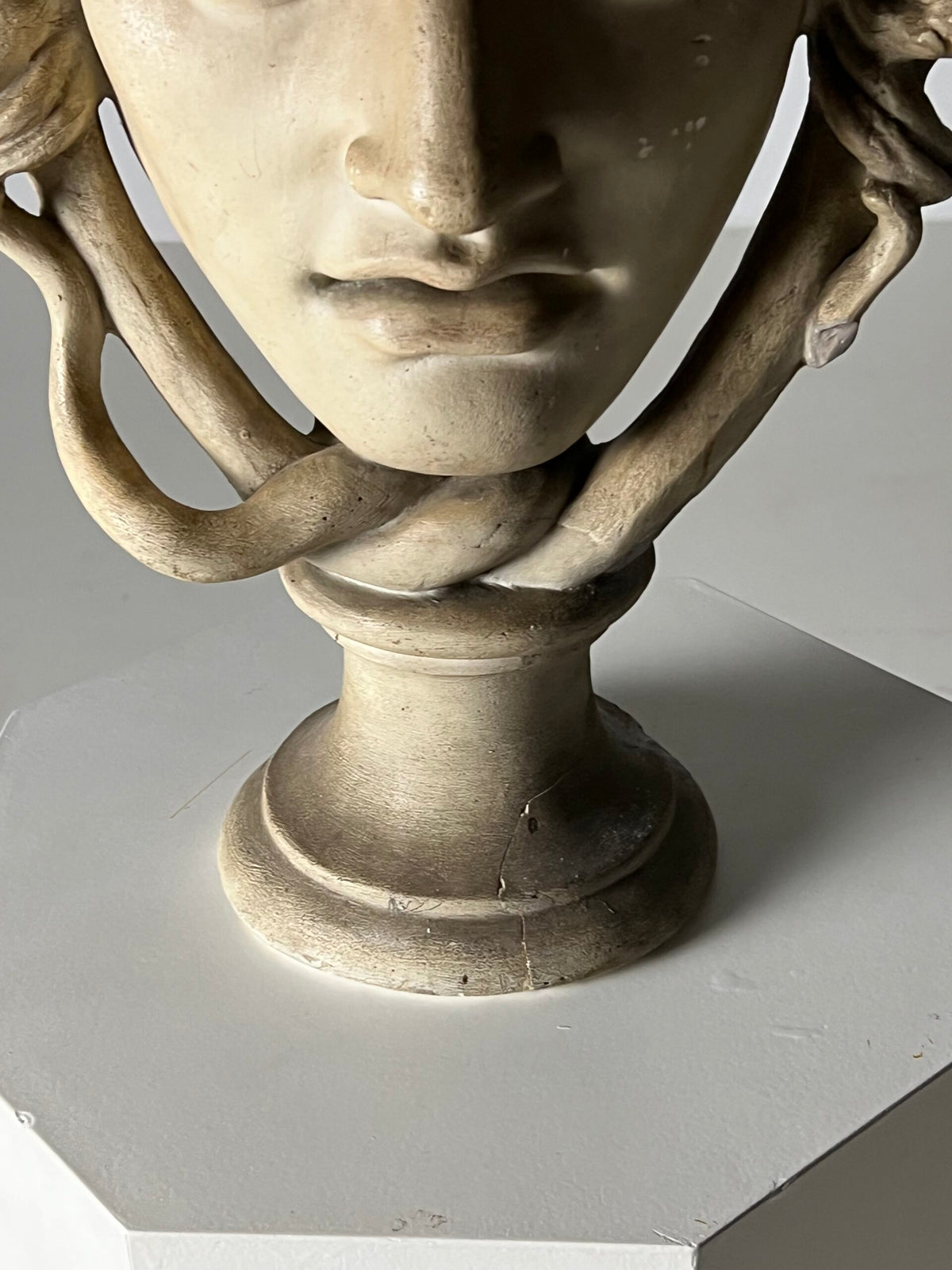 Vintage Plaster Sculpture of Medusa, Late 20th Century, photo 10