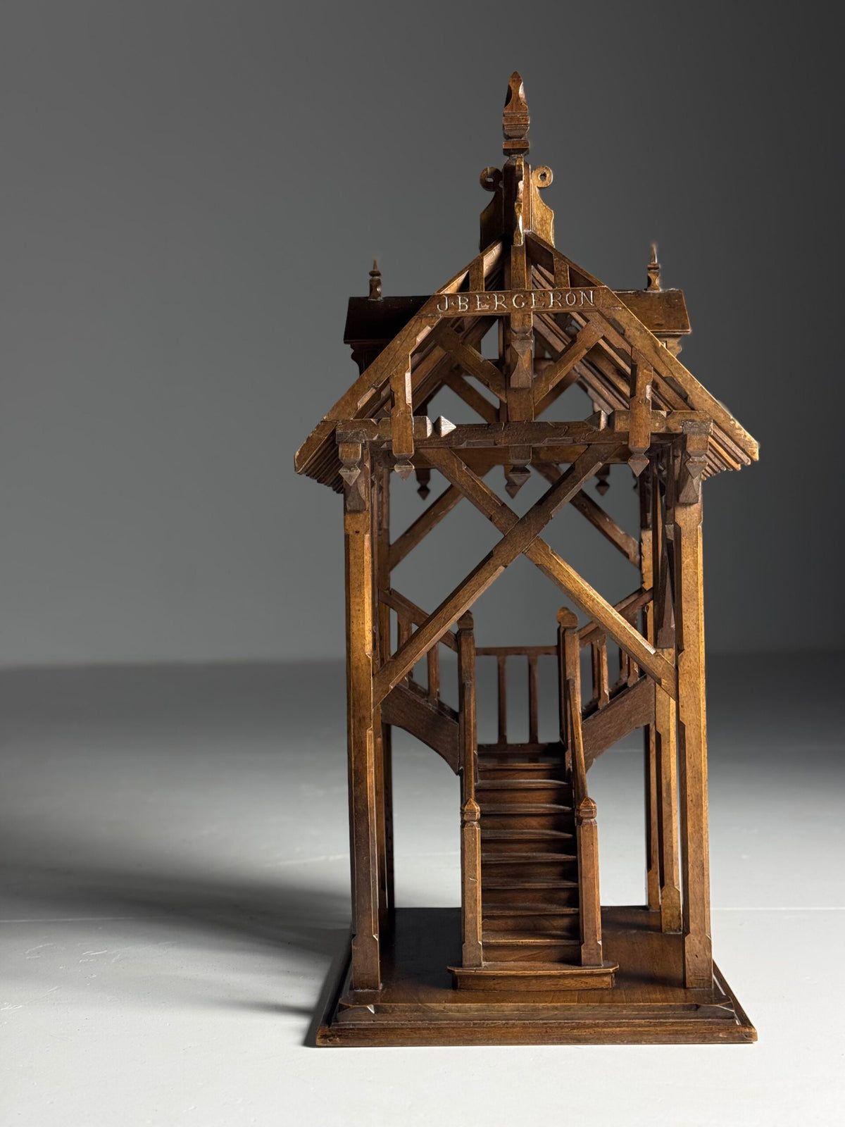 French Chef d'Oeuvre Scale Model, Signed J. Bergeron 1913, photo 24