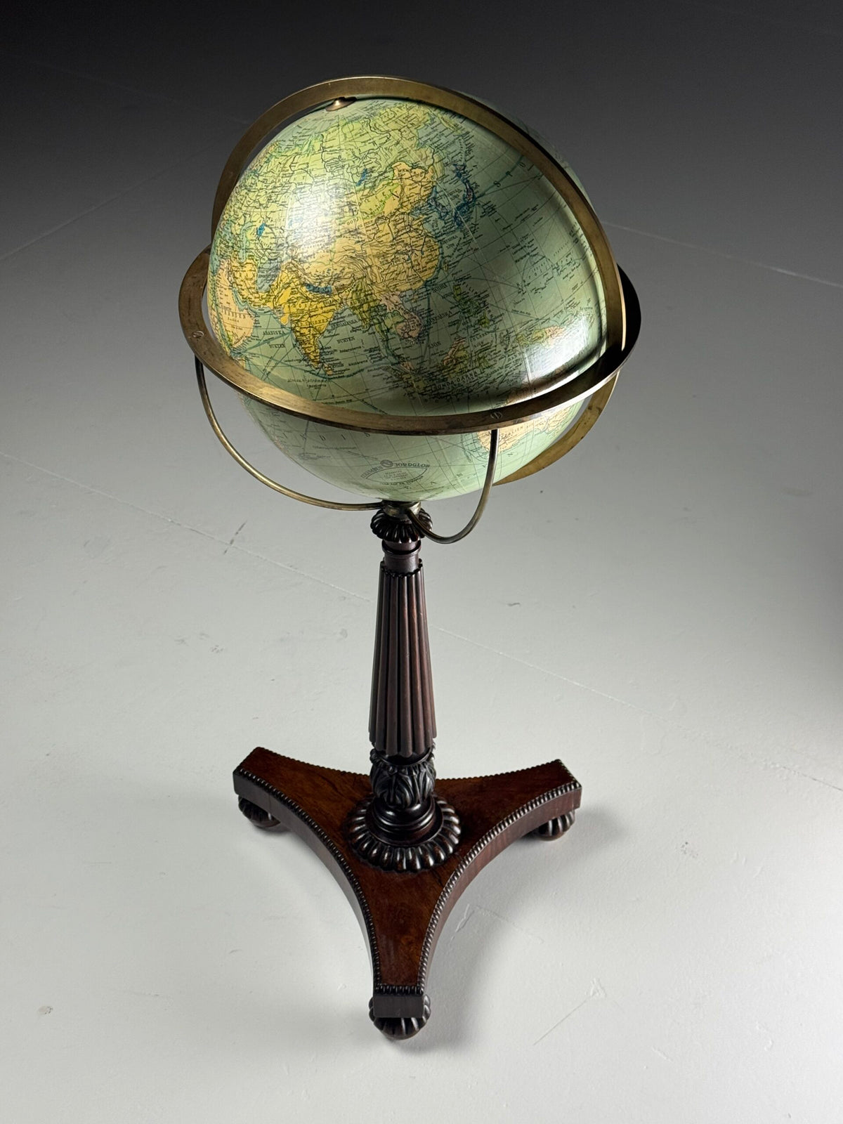 William IV Rosewood Terrestrial Globe on Stand, Early 19th Century, photo 12
