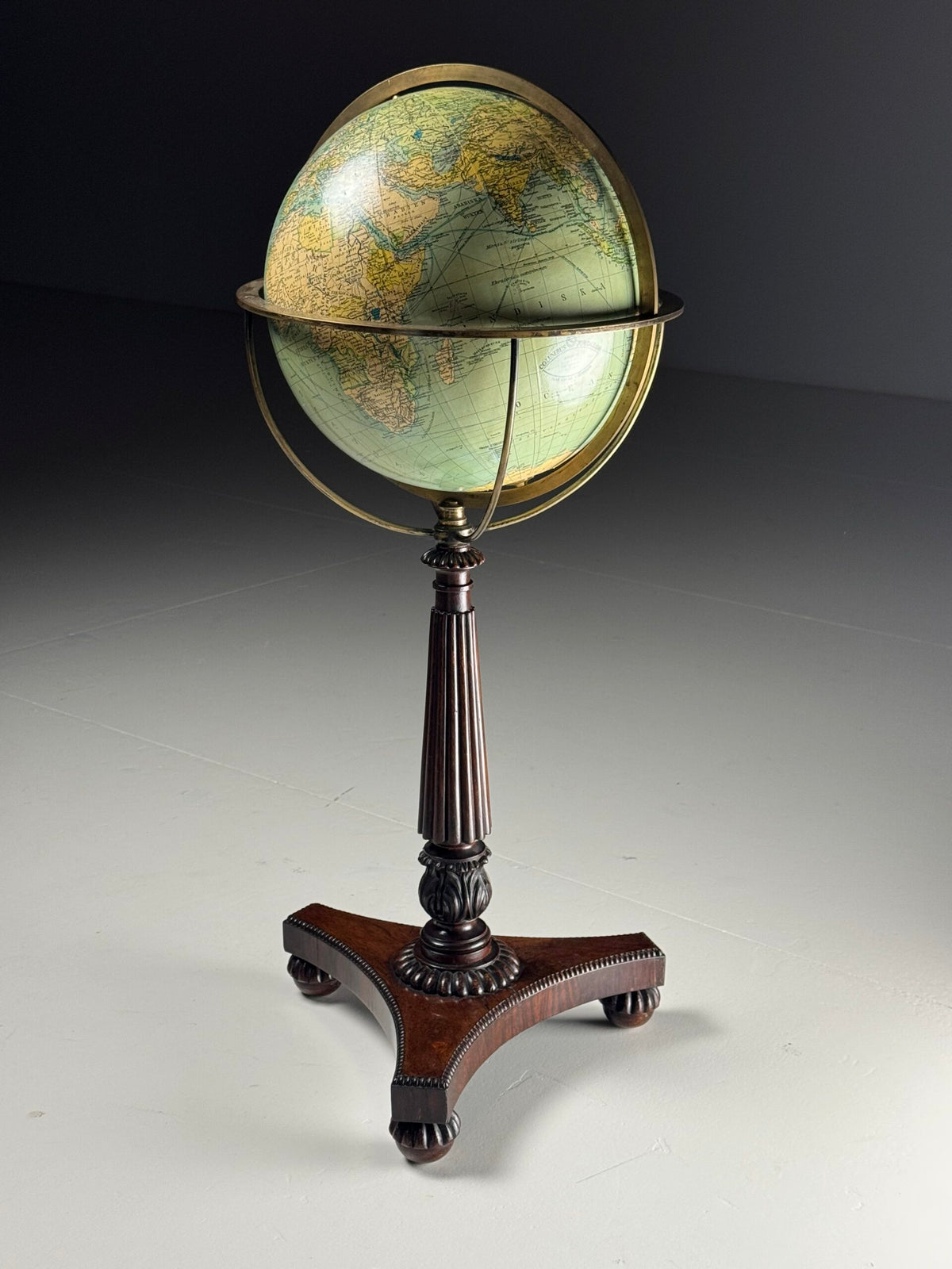 William IV Rosewood Terrestrial Globe on Stand, Early 19th Century, photo 4