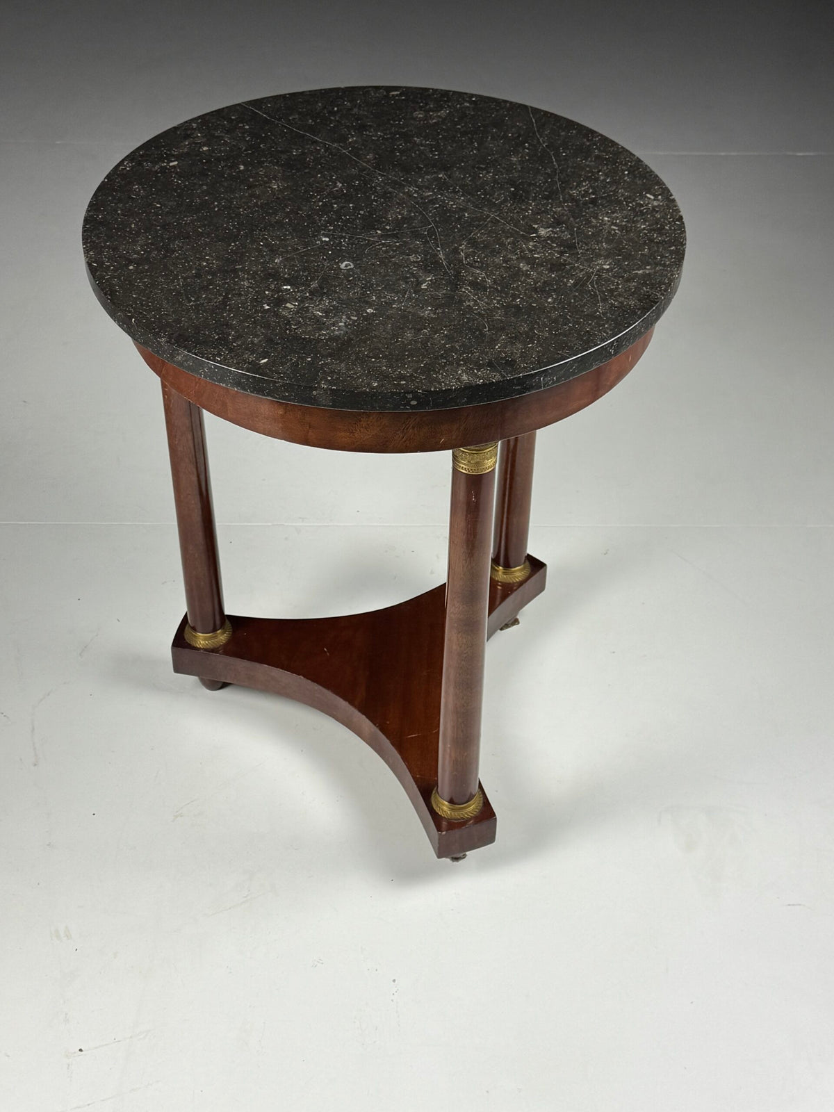 Empire Style Gueridon with Hard Stone Top, France c. 1900, photo 5