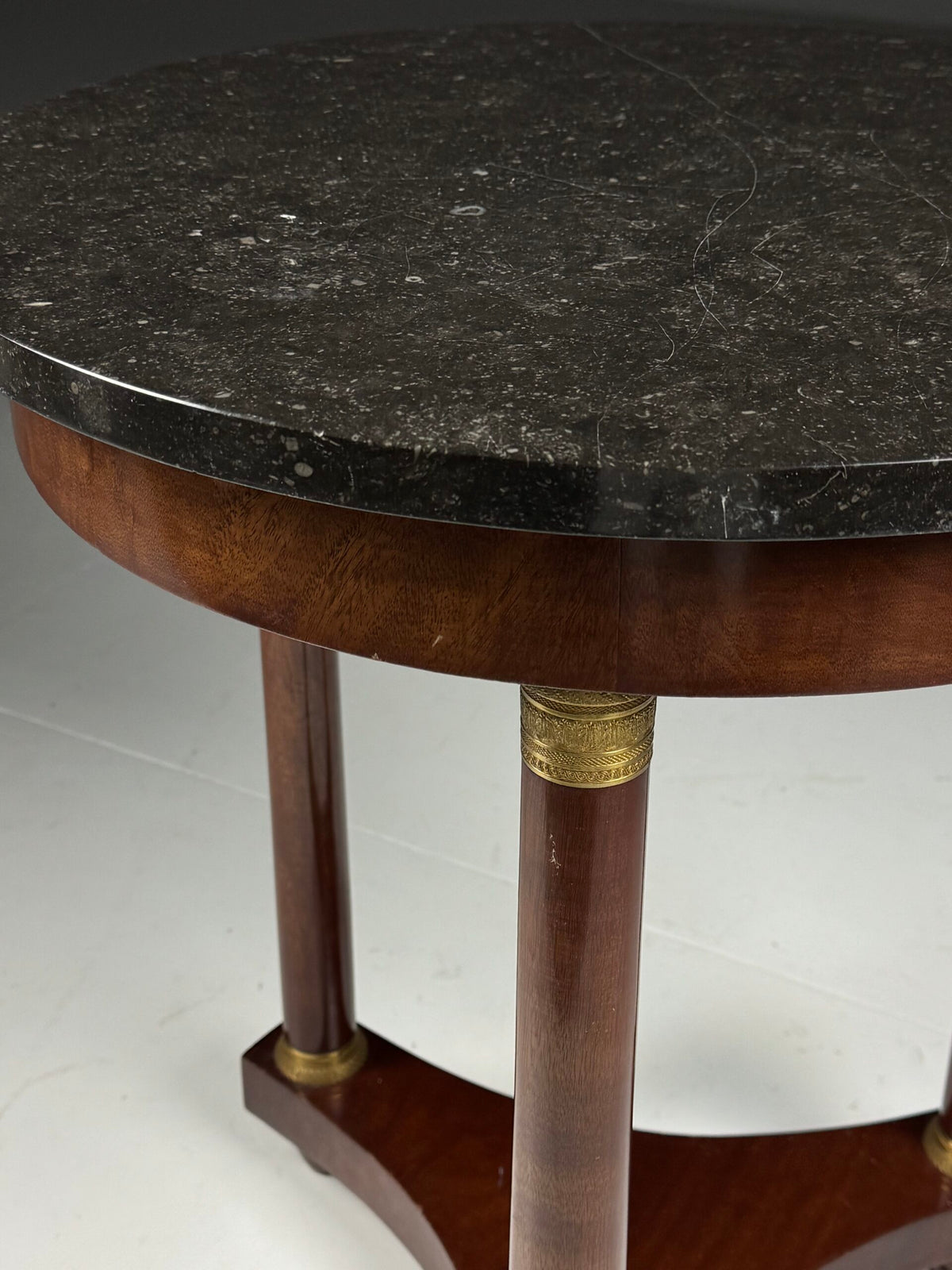 Empire Style Gueridon with Hard Stone Top, France c. 1900, photo 7