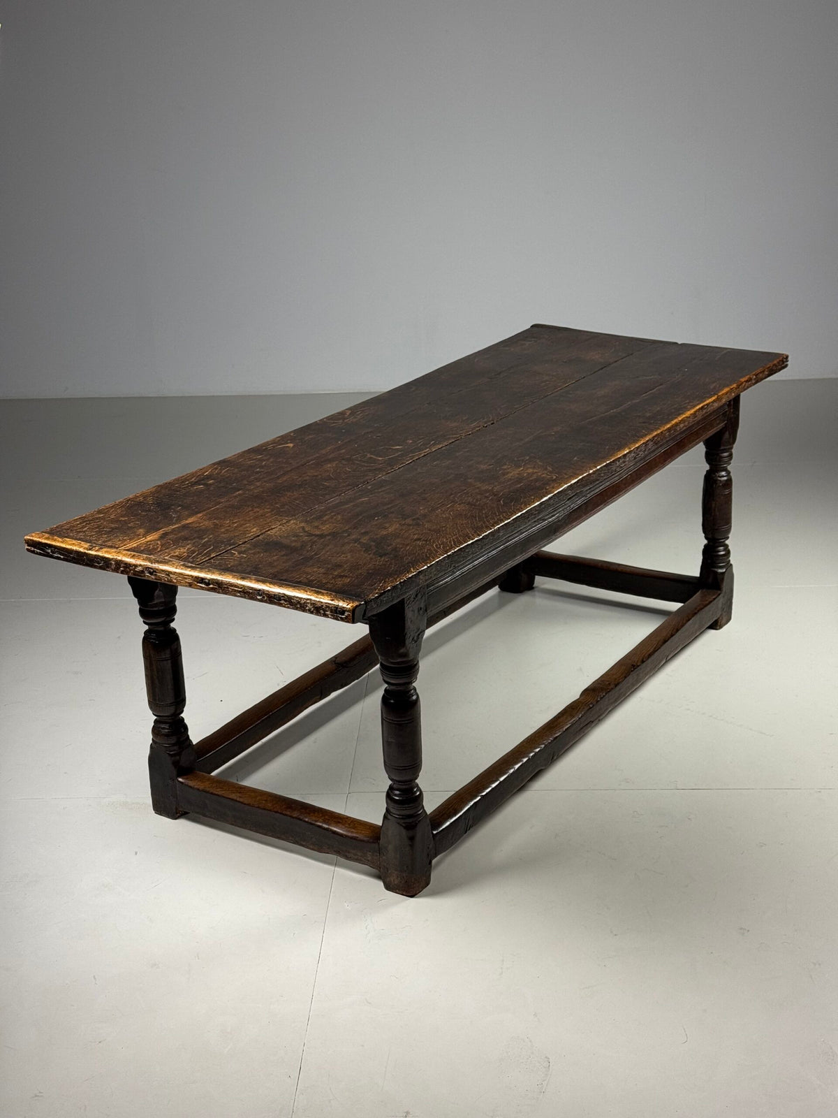 17th Century Oak Refectory Table with Carved Leaf Rail, photo 24