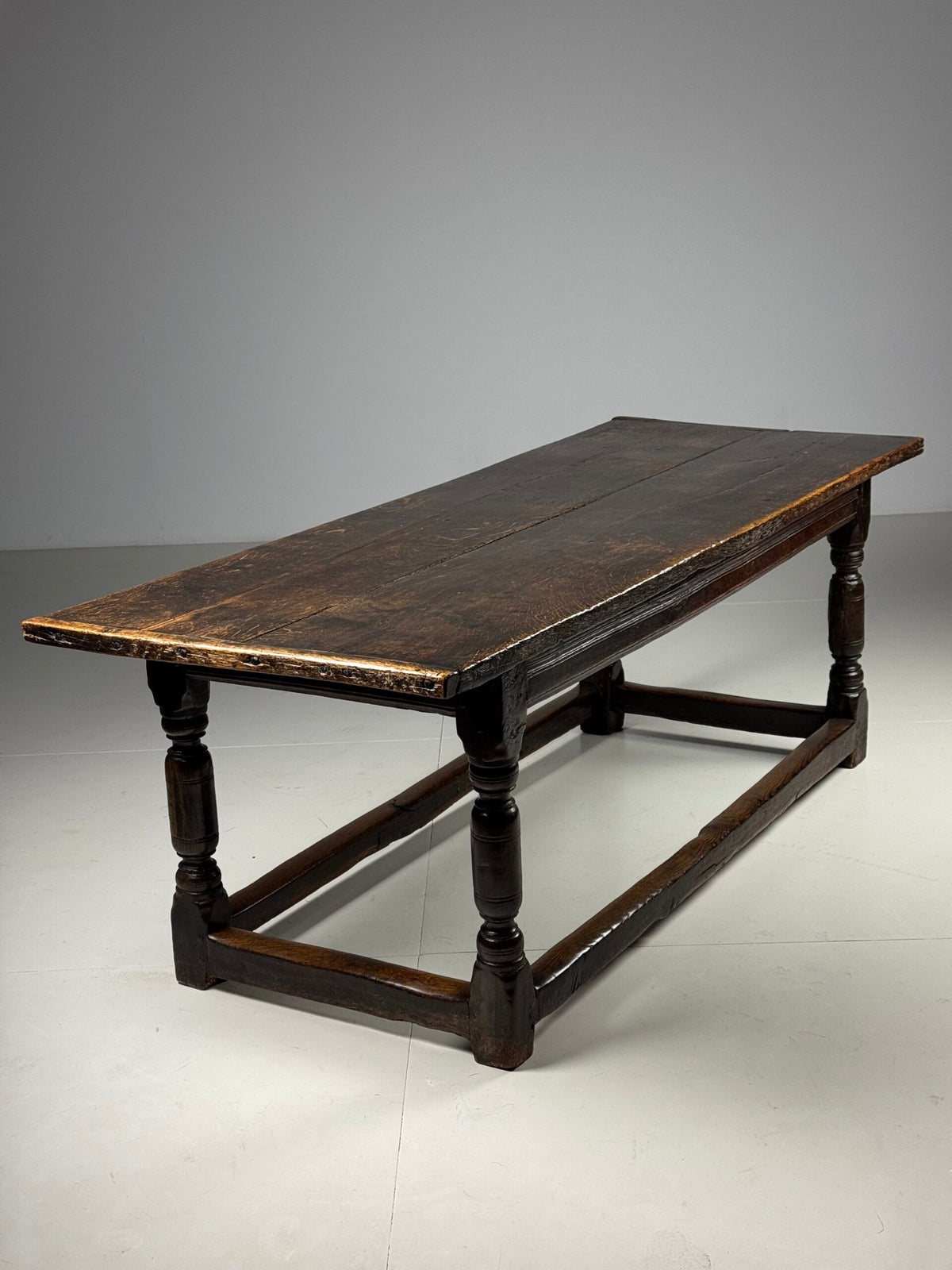 17th Century Oak Refectory Table with Carved Leaf Rail, photo 23