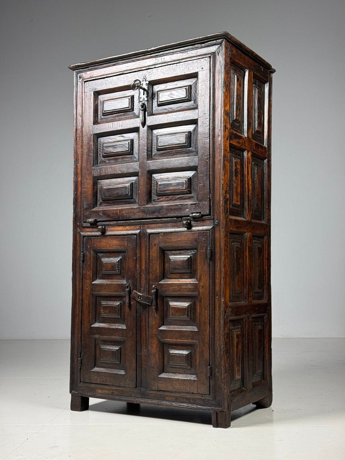Spanish Walnut Fall Front Cabinet, c. 1700, photo 1