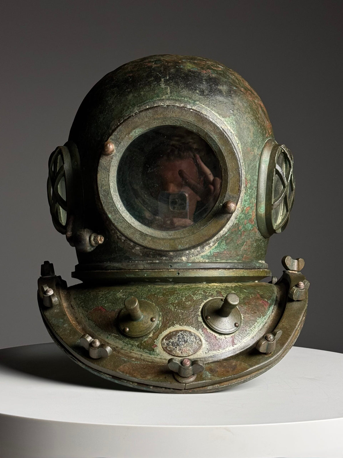 Antique Korean or Japanese Copper Diving Helmet, 1920 to 1960, photo 30