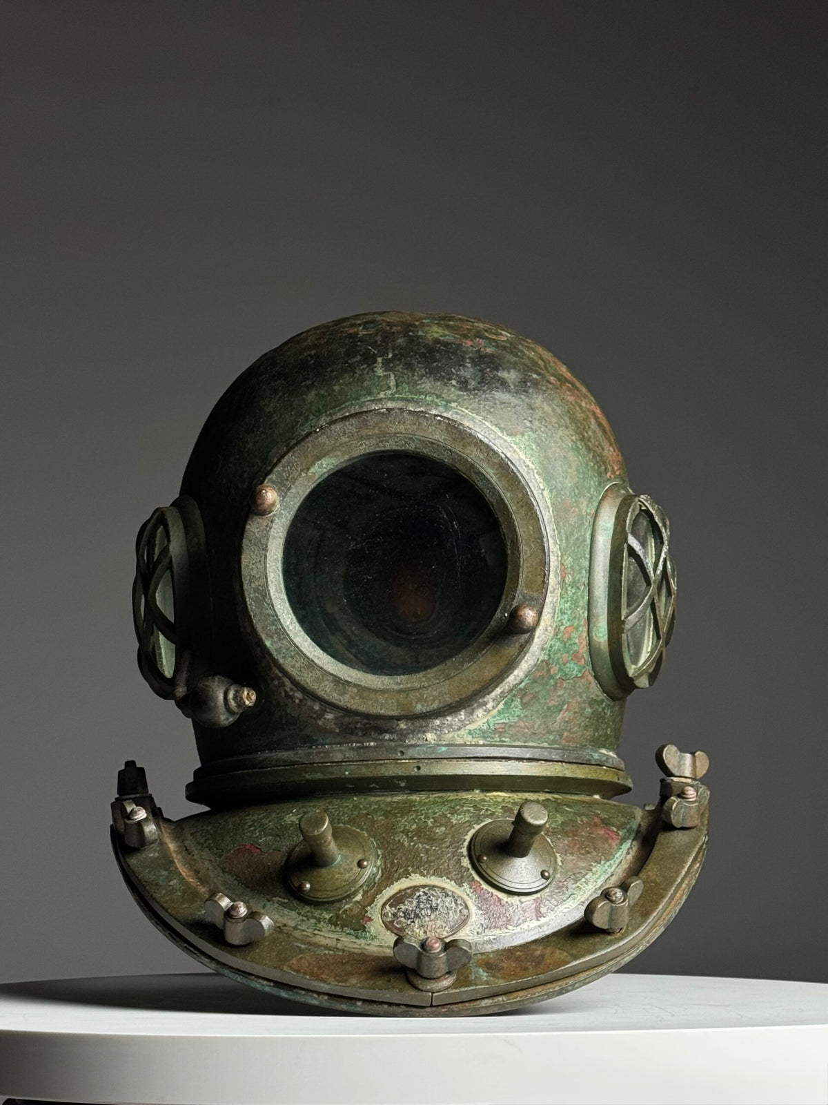 Antique Korean or Japanese Copper Diving Helmet, 1920 to 1960, photo 29