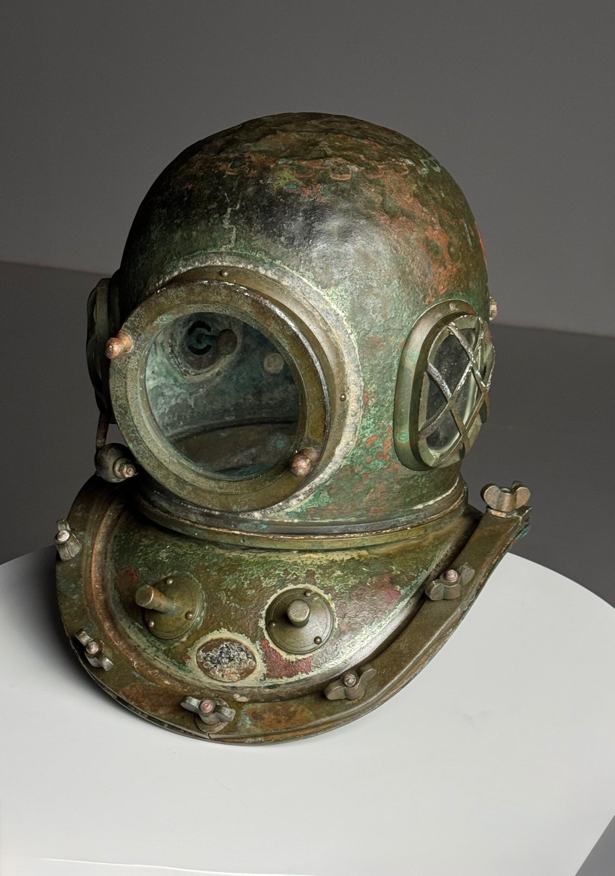 Antique Korean or Japanese Copper Diving Helmet, 1920 to 1960, photo 28