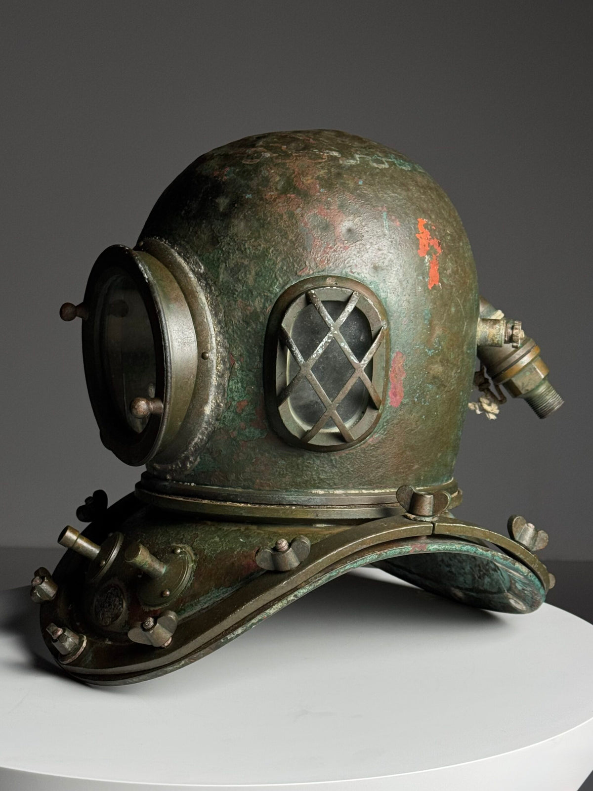 Antique Korean or Japanese Copper Diving Helmet, 1920 to 1960, photo 24