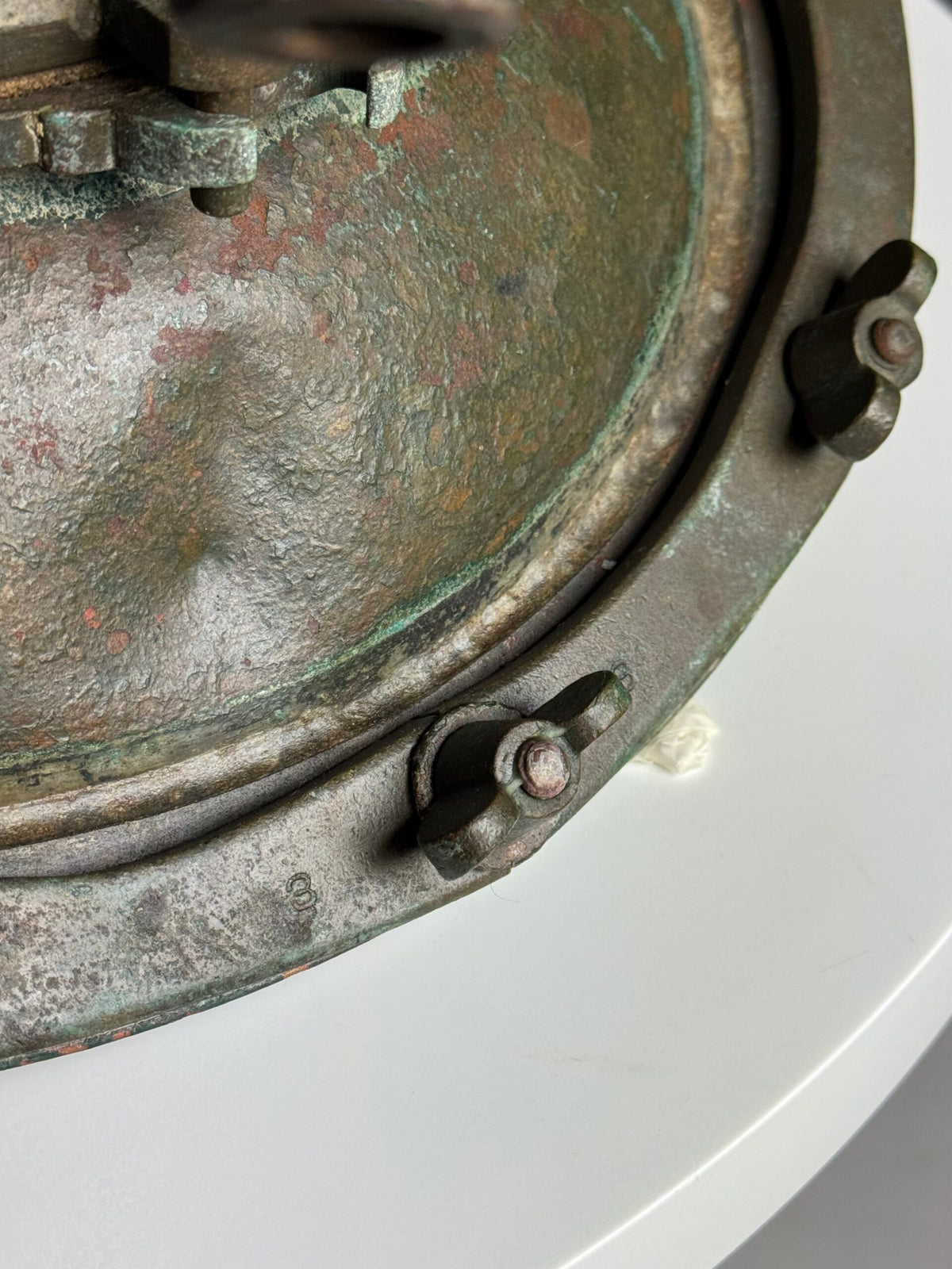 Antique Korean or Japanese Copper Diving Helmet, 1920 to 1960, photo 17