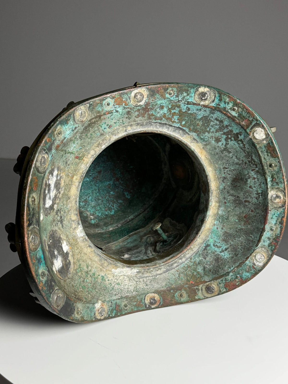 Antique Korean or Japanese Copper Diving Helmet, 1920 to 1960, photo 4