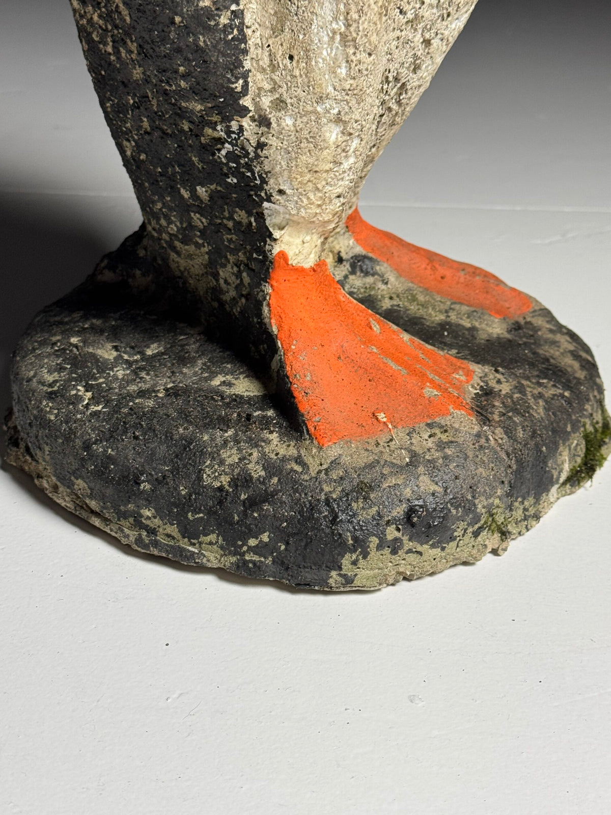 Weathered Concrete Penguin Garden Statue, photo 16