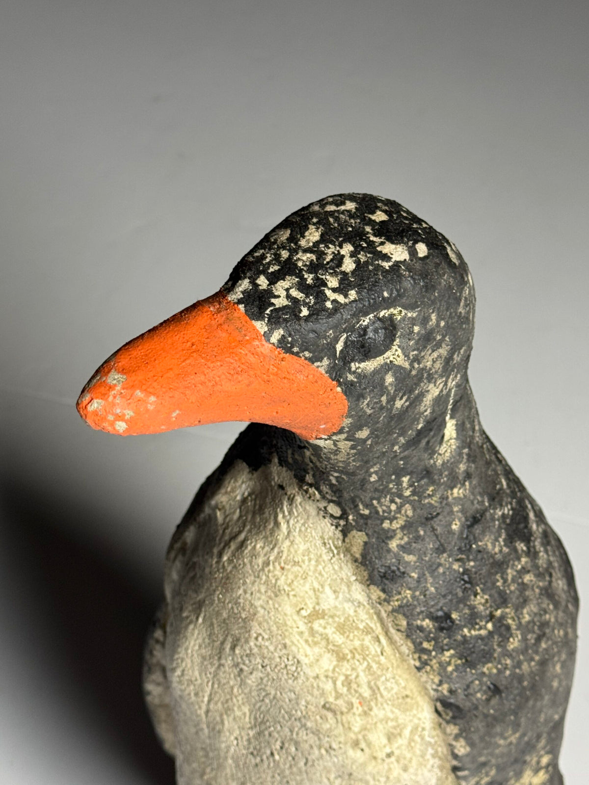 Weathered Concrete Penguin Garden Statue, photo 13