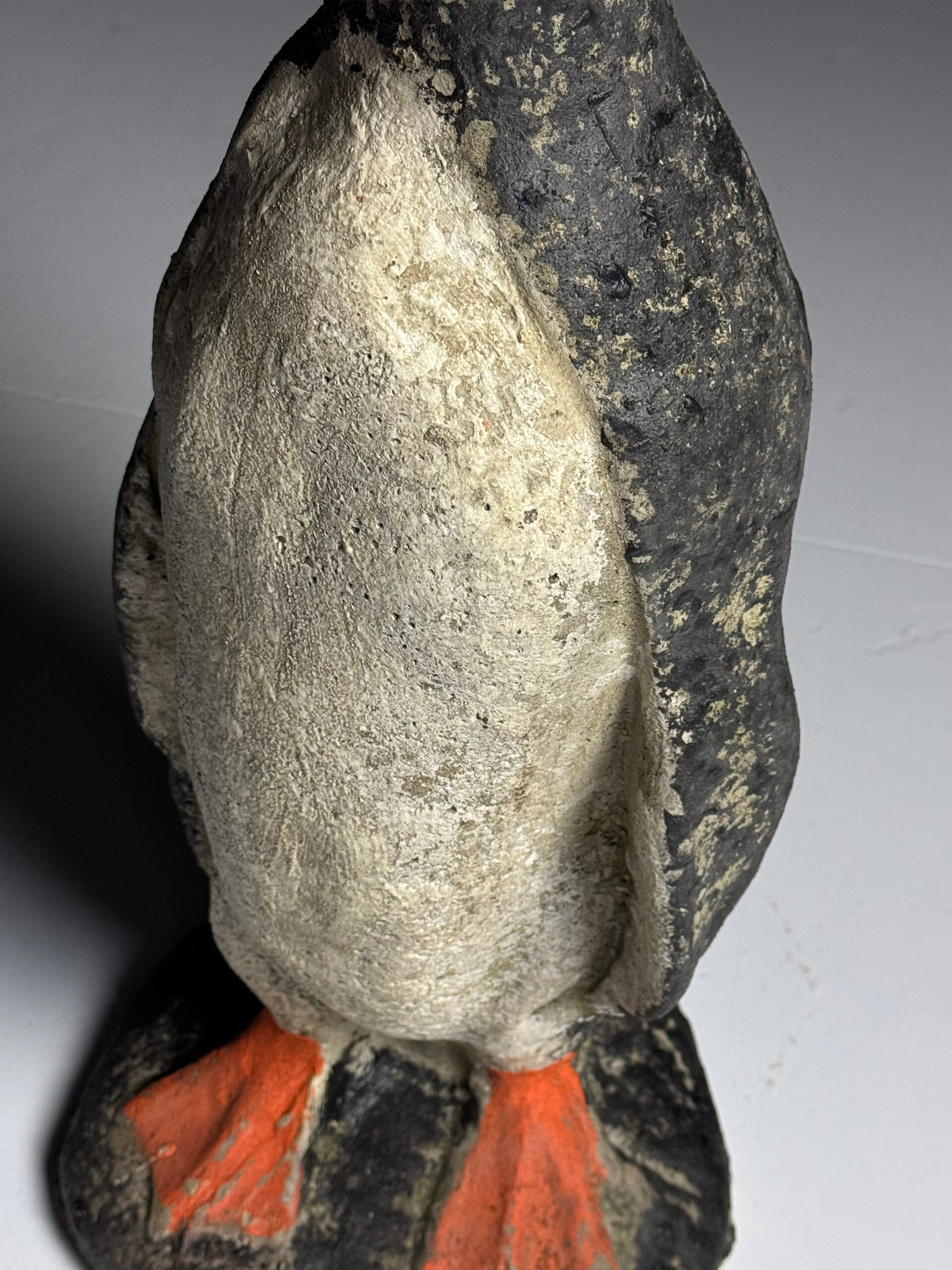 Weathered Concrete Penguin Garden Statue, photo 12