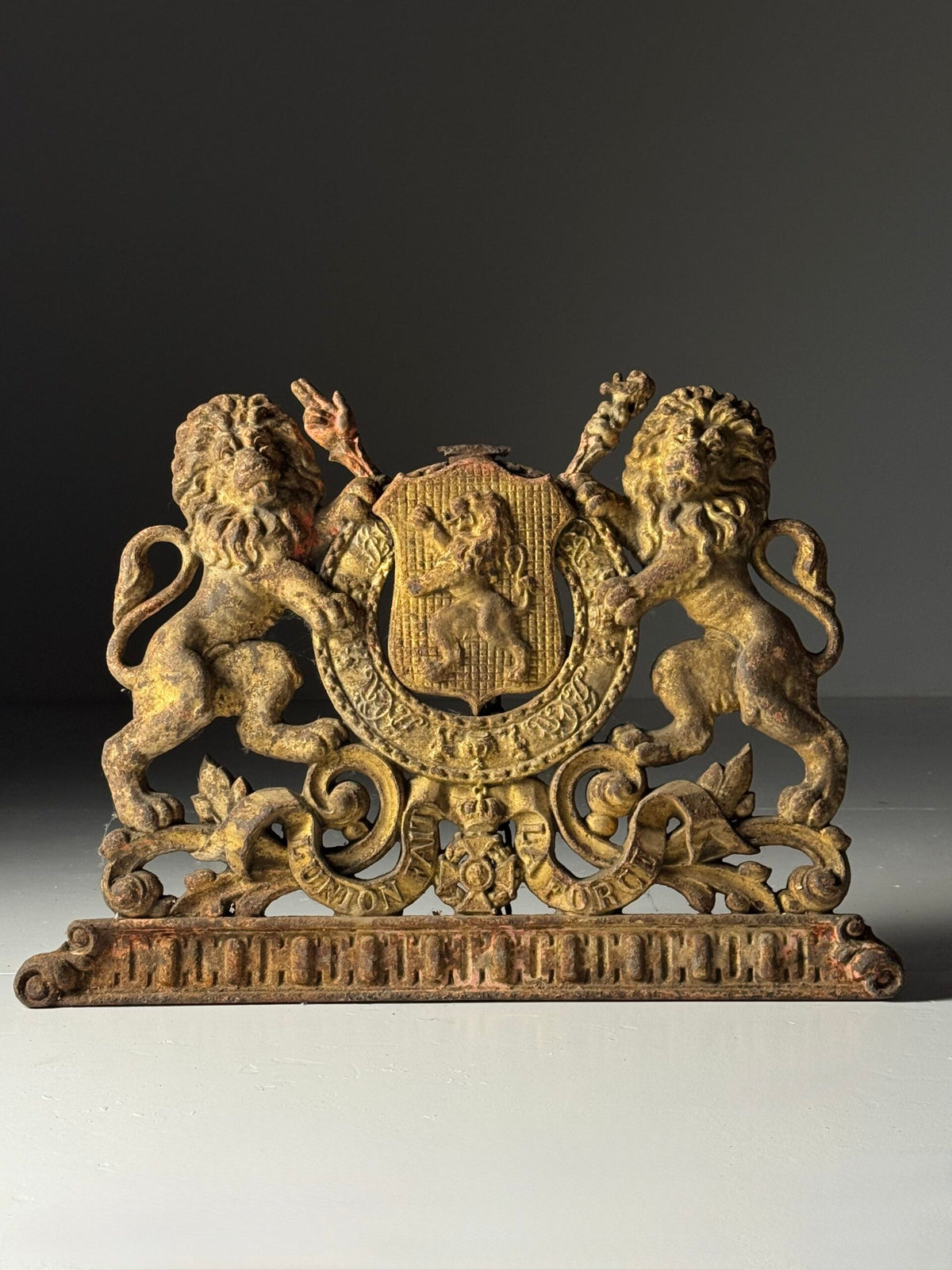 19th Century Cast Iron Coat of Arms, photo 1