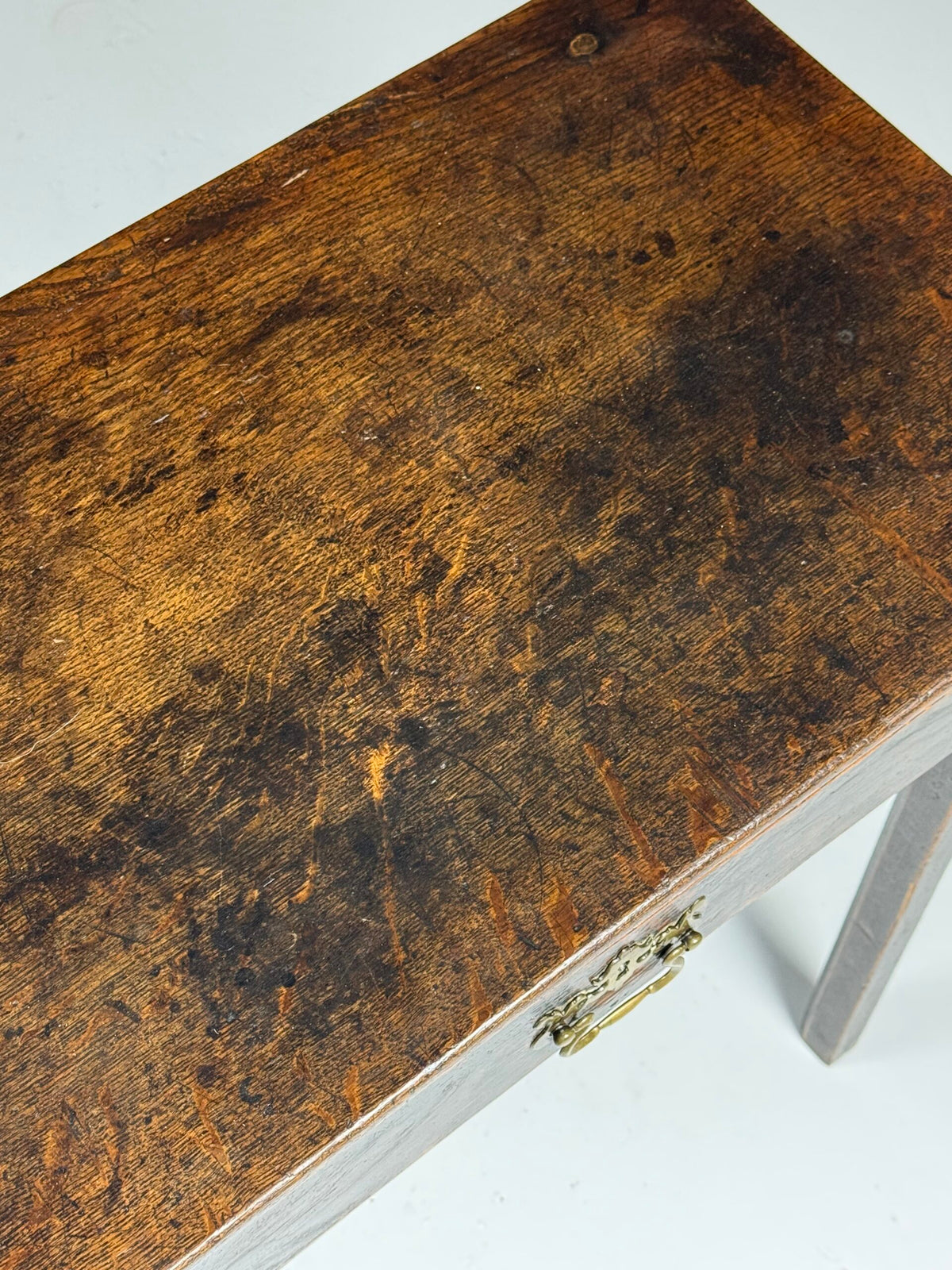 English Oak Side Table with Drawer, Late 17th Century, photo 17