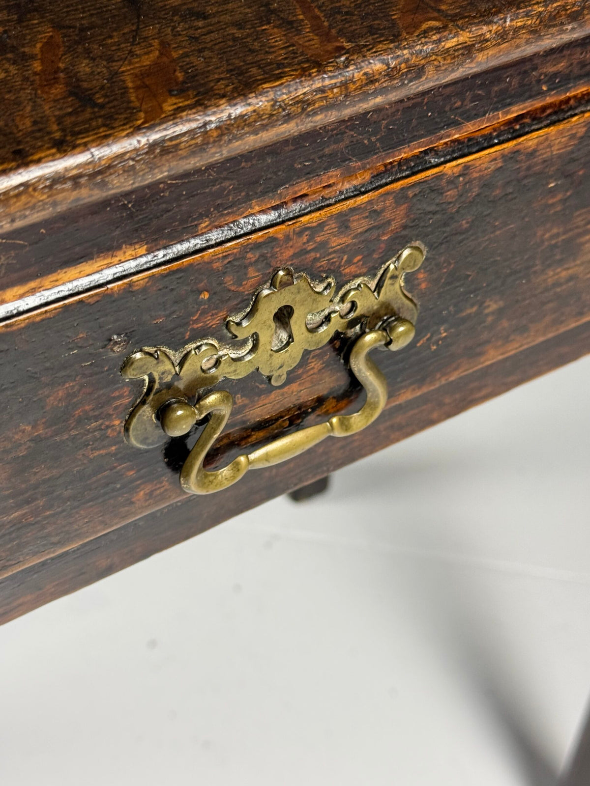 English Oak Side Table with Drawer, Late 17th Century, photo 15