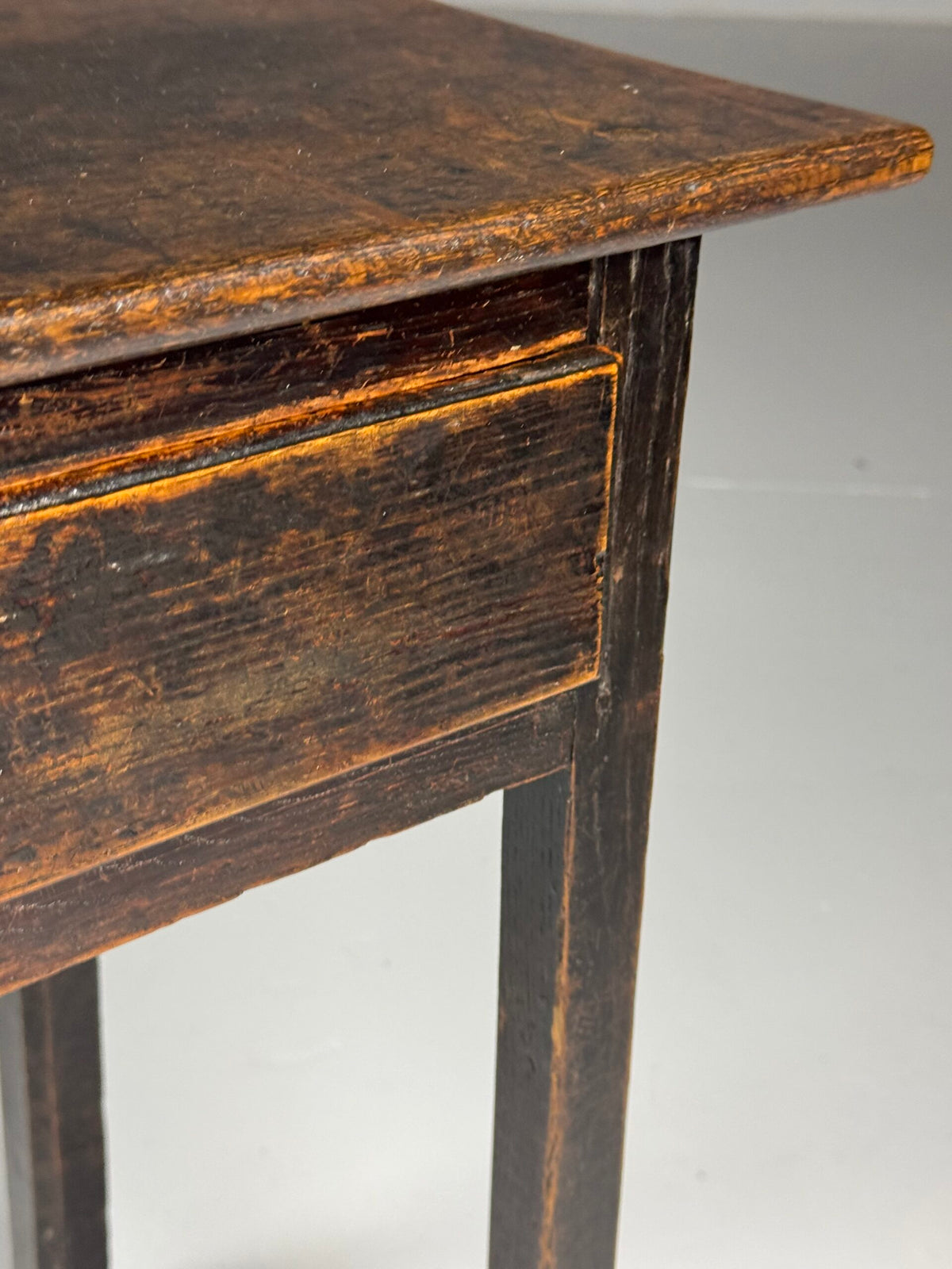 English Oak Side Table with Drawer, Late 17th Century, photo 13