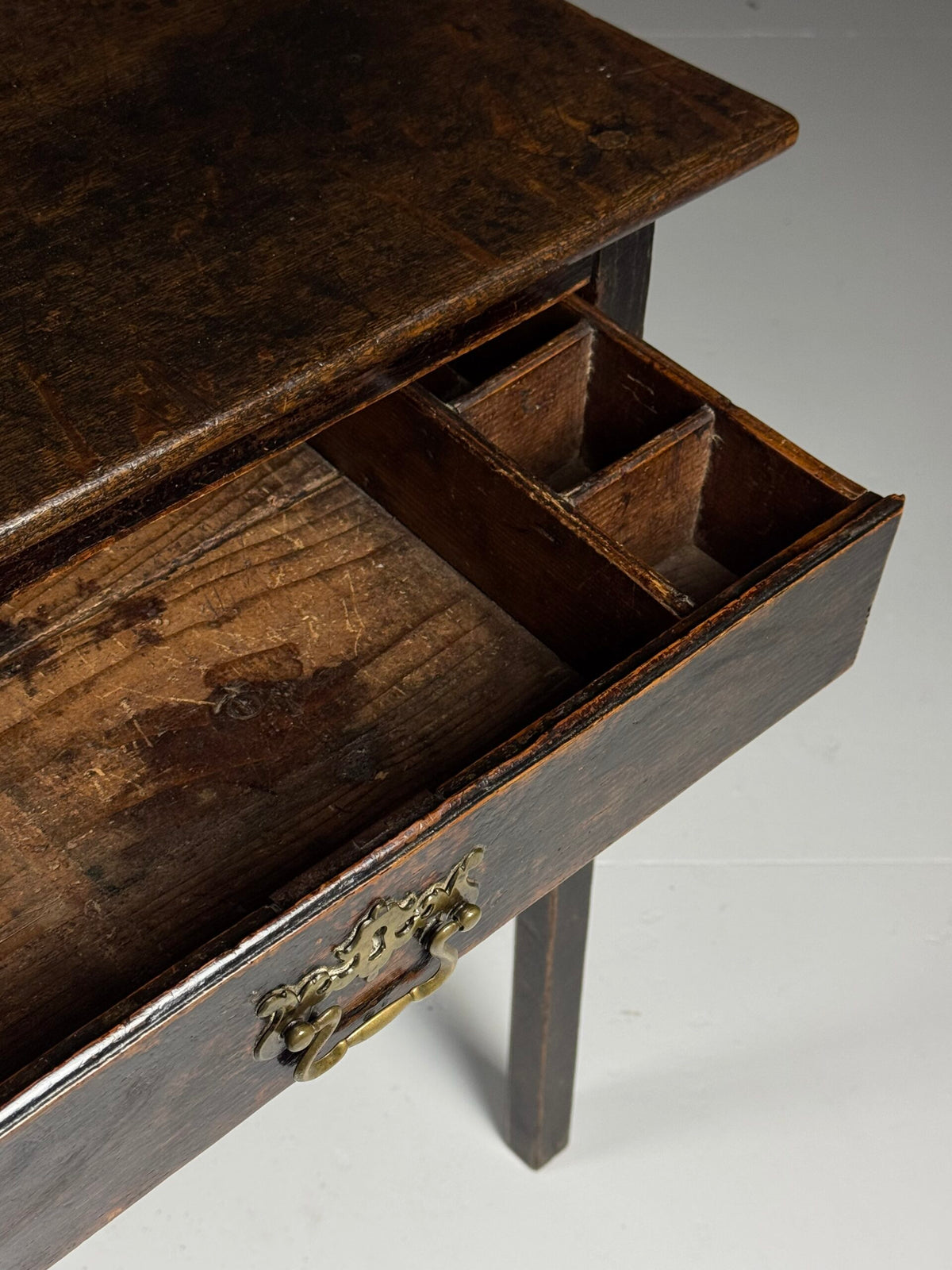 English Oak Side Table with Drawer, Late 17th Century, photo 9