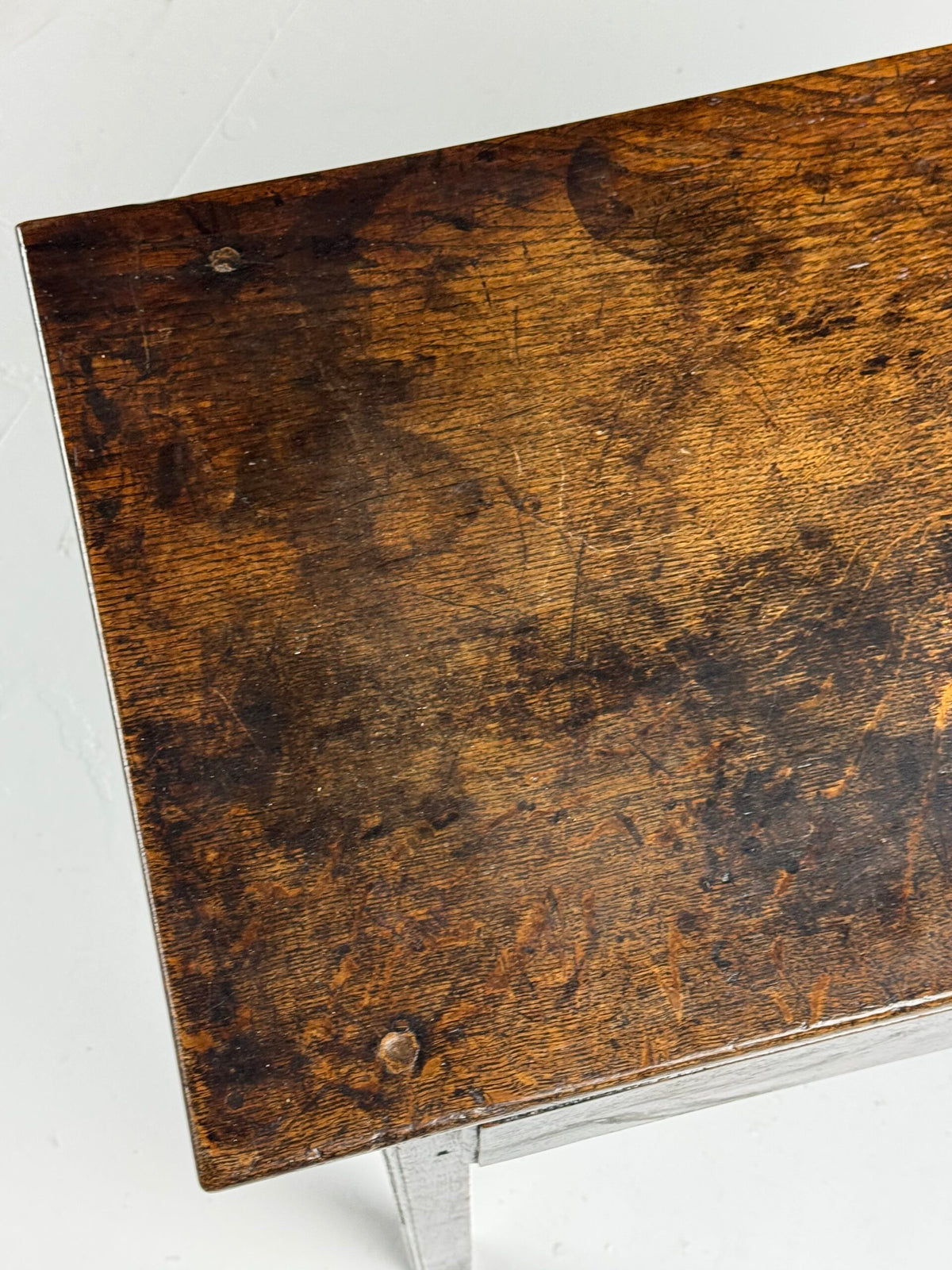 English Oak Side Table with Drawer, Late 17th Century, photo 6