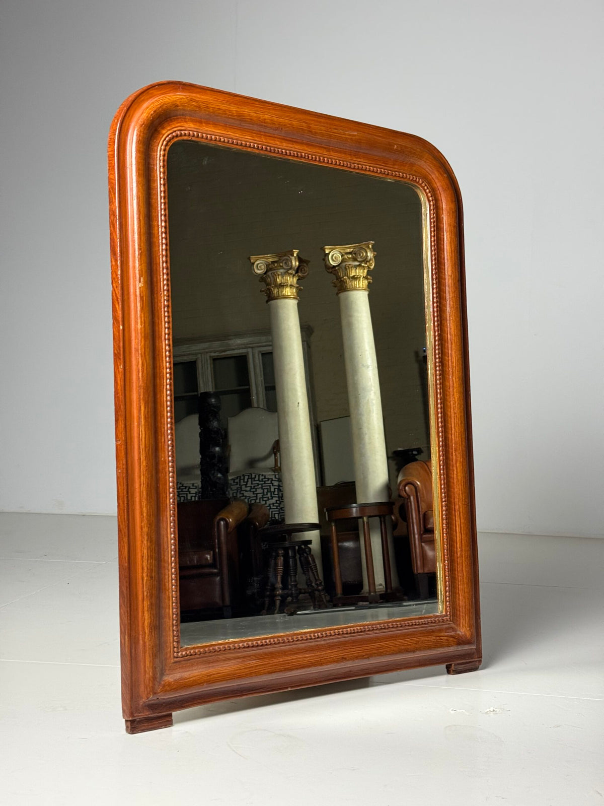 French Faux Bois Mirror, 19th Century, photo 4