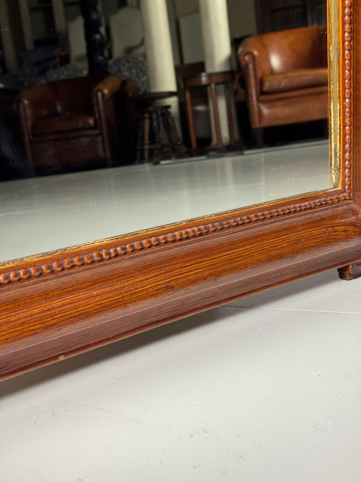 French Faux Bois Mirror, 19th Century, photo 7