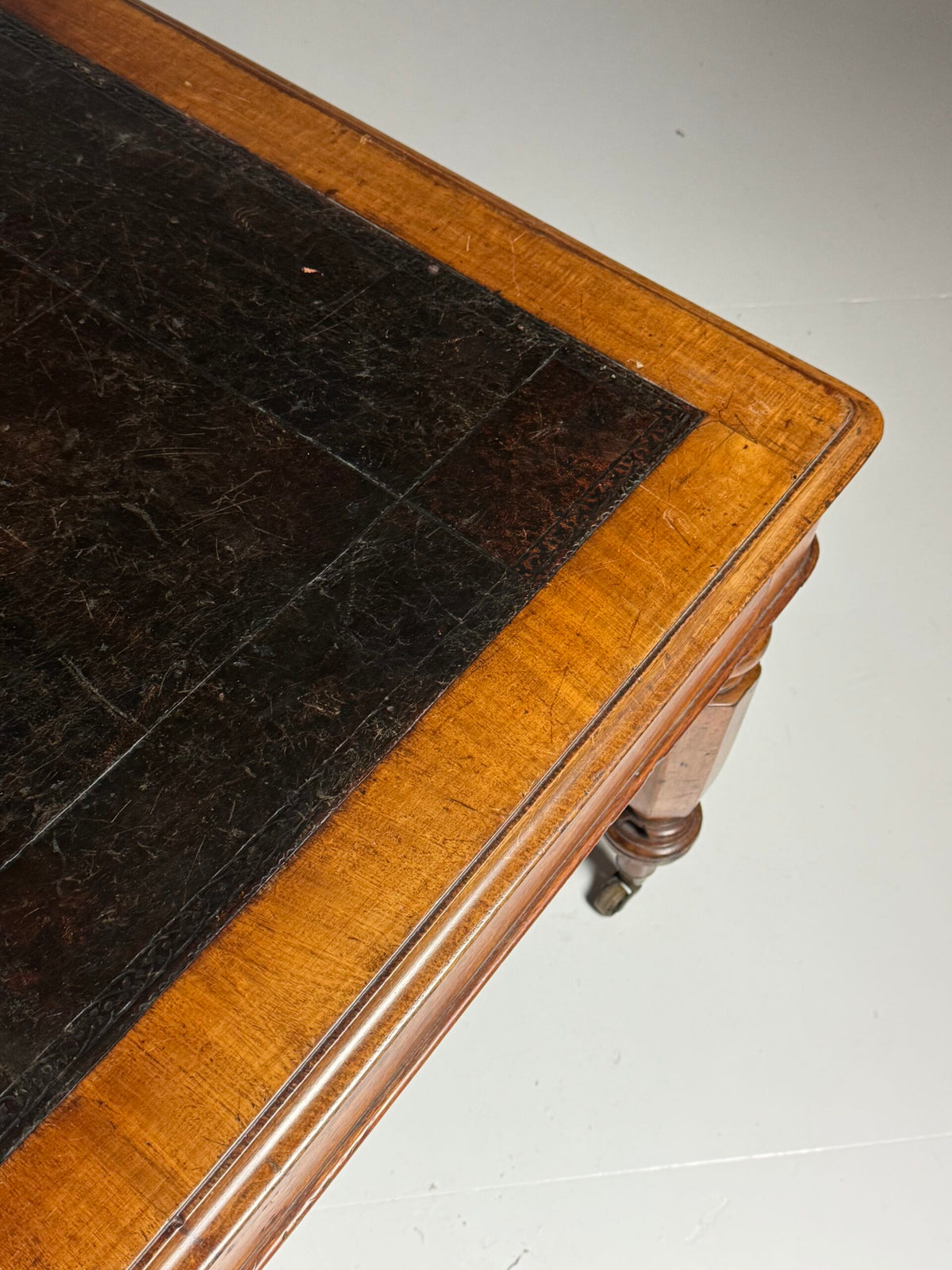 English Mahogany Partners Desk, circa 1880 to 1900, photo 21
