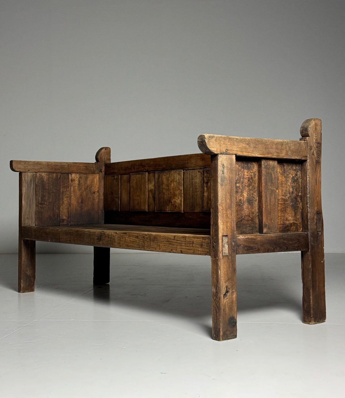 Spanish Walnut Bench, Early 20th Century, photo 1