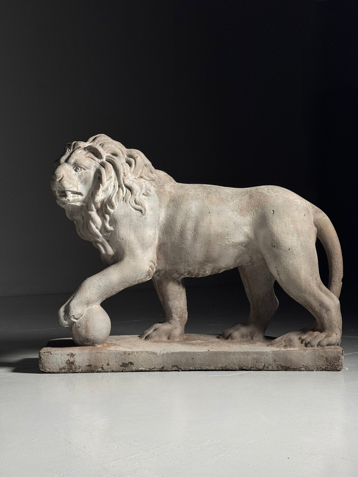 Pair of Composite Stone Medici Lions, Mid to Late 20th Century, photo 2
