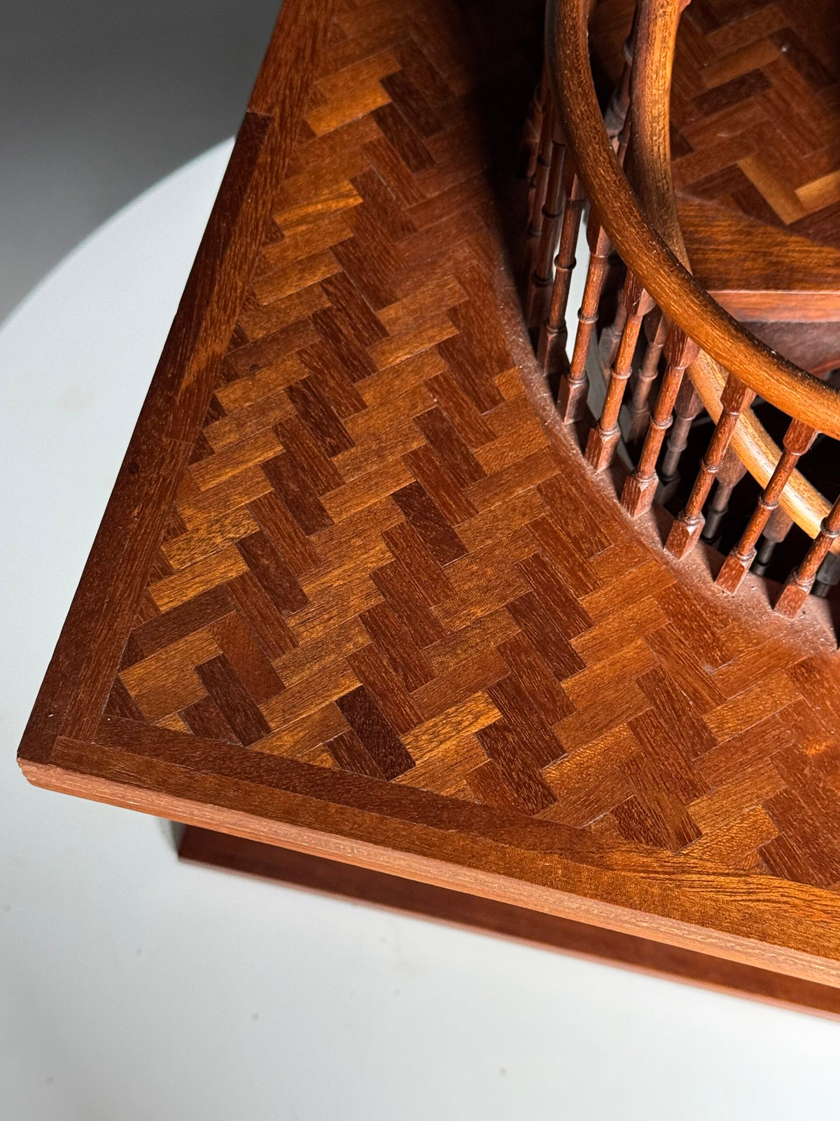 Wooden Staircase Architectural Model with Herringbone Floor, photo 9