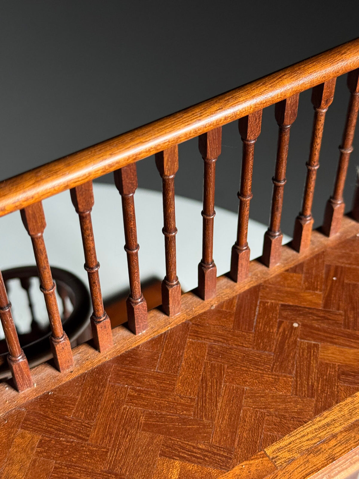 Wooden Staircase Architectural Model with Herringbone Floor, photo 10