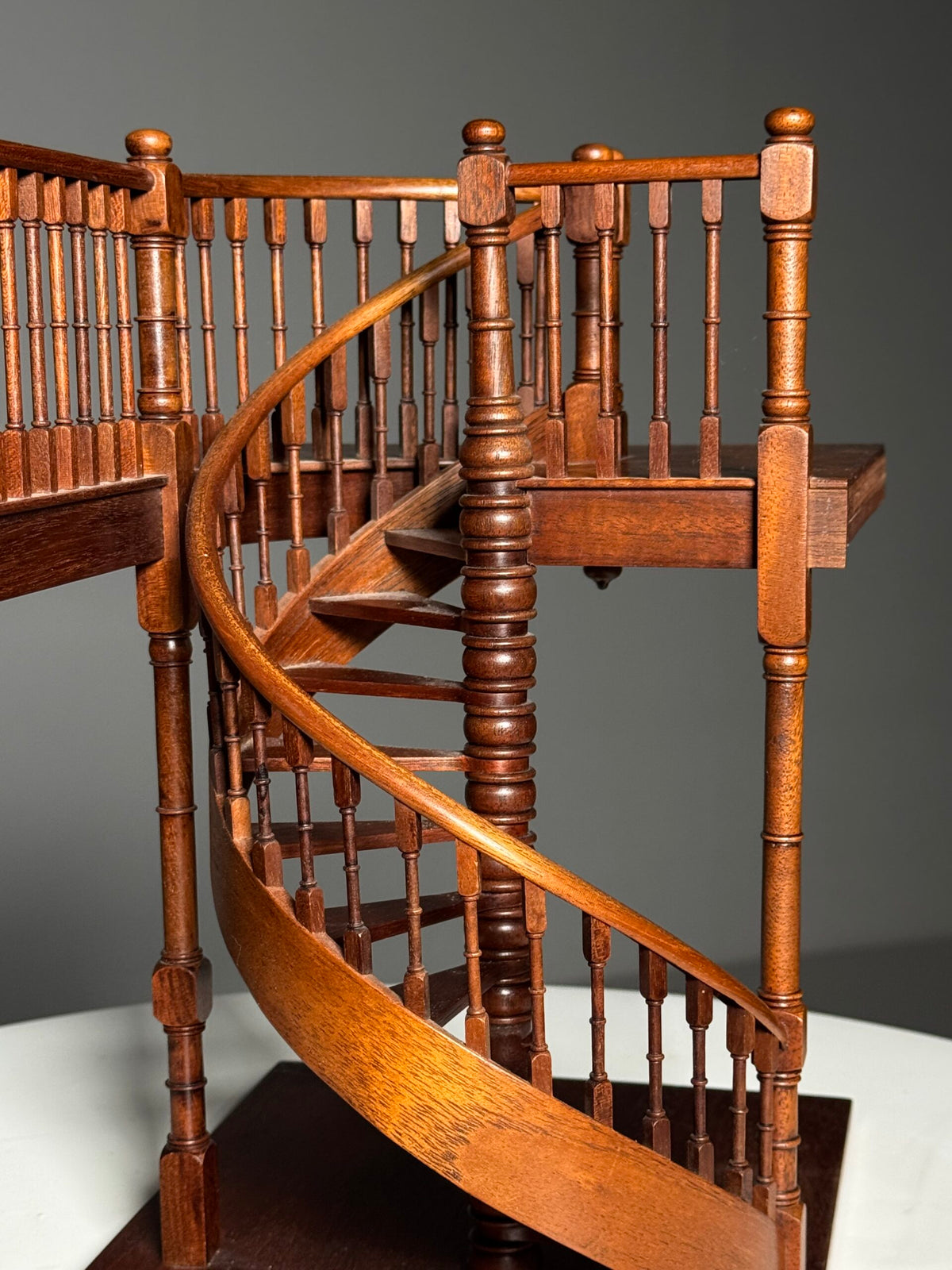 Wooden Staircase Architectural Model with Herringbone Floor, photo 14
