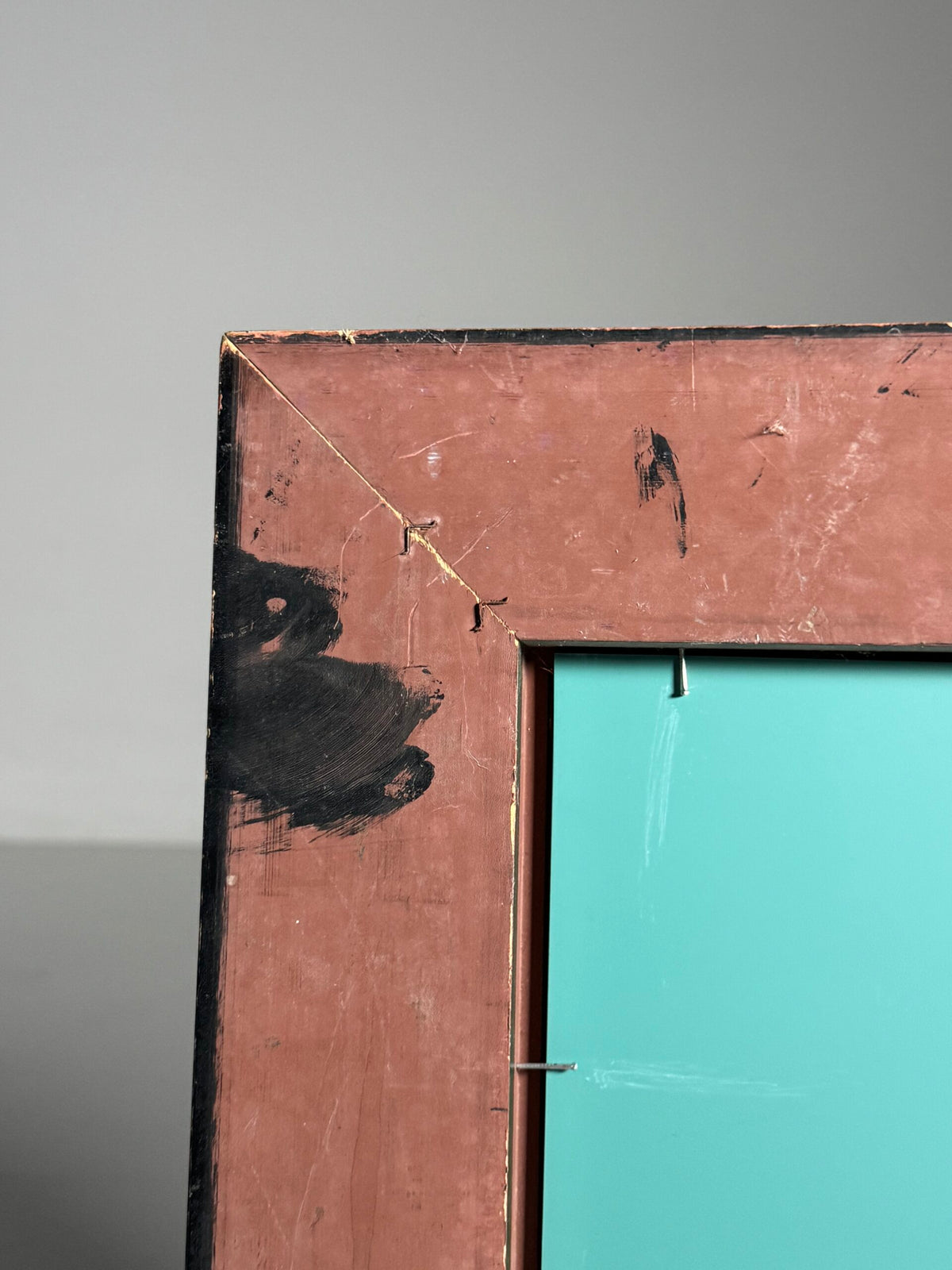 Green and Black Ripple Frame Mirror, Late 20th Century, photo 2