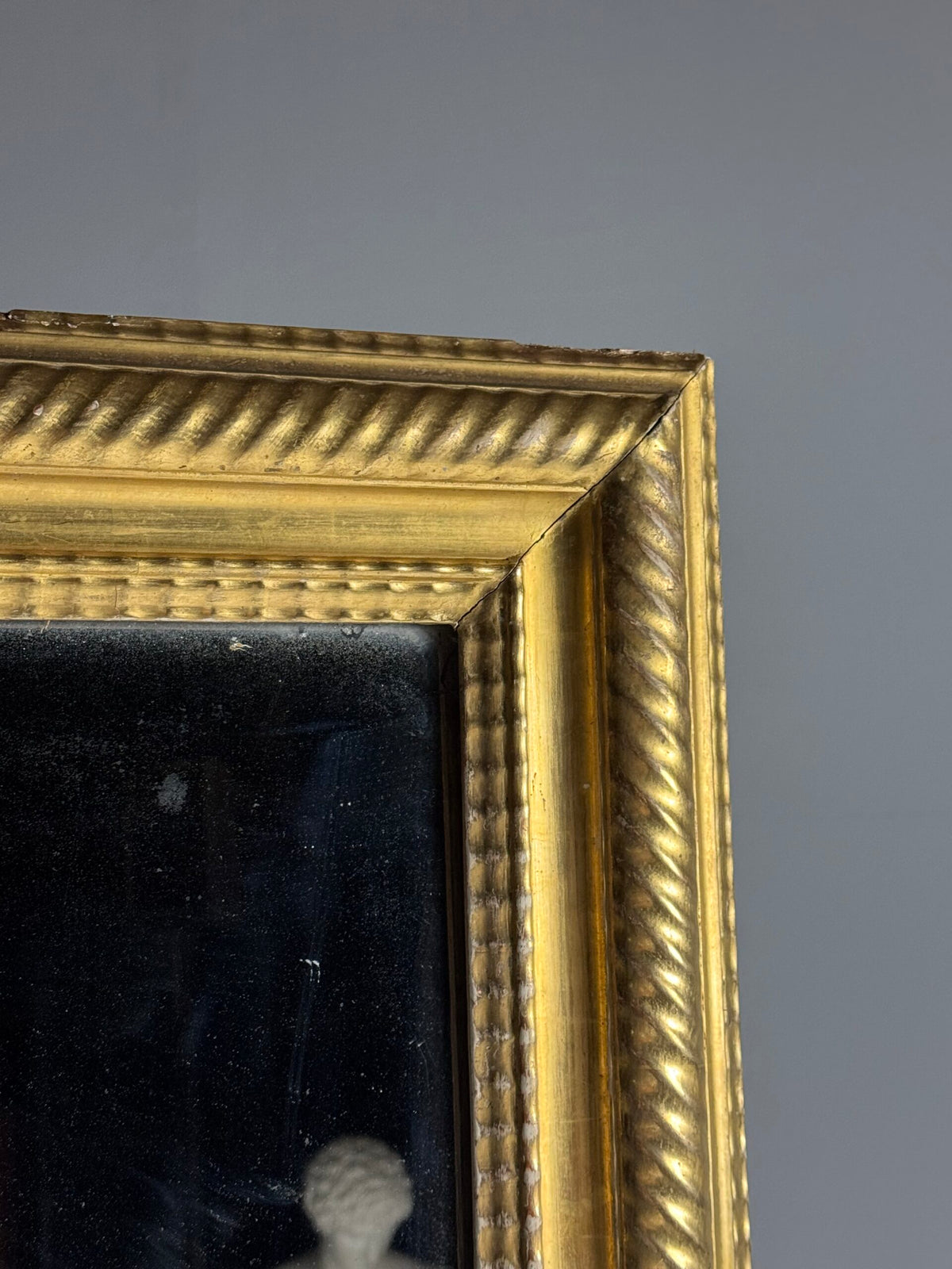Very Large French Giltwood Ripple Frame Mirror, 187 cm, photo 14