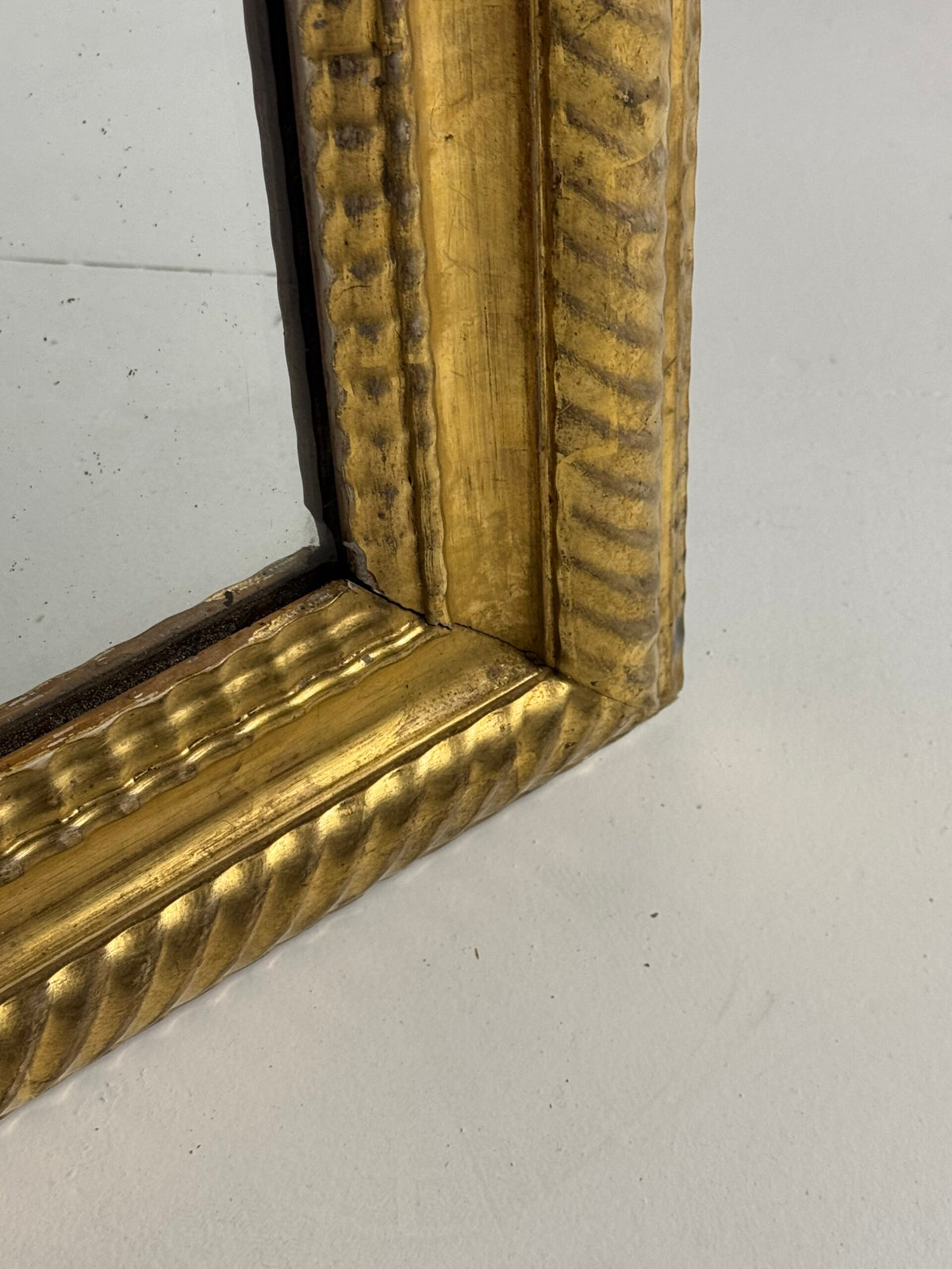 Very Large French Giltwood Ripple Frame Mirror, 187 cm, photo 10