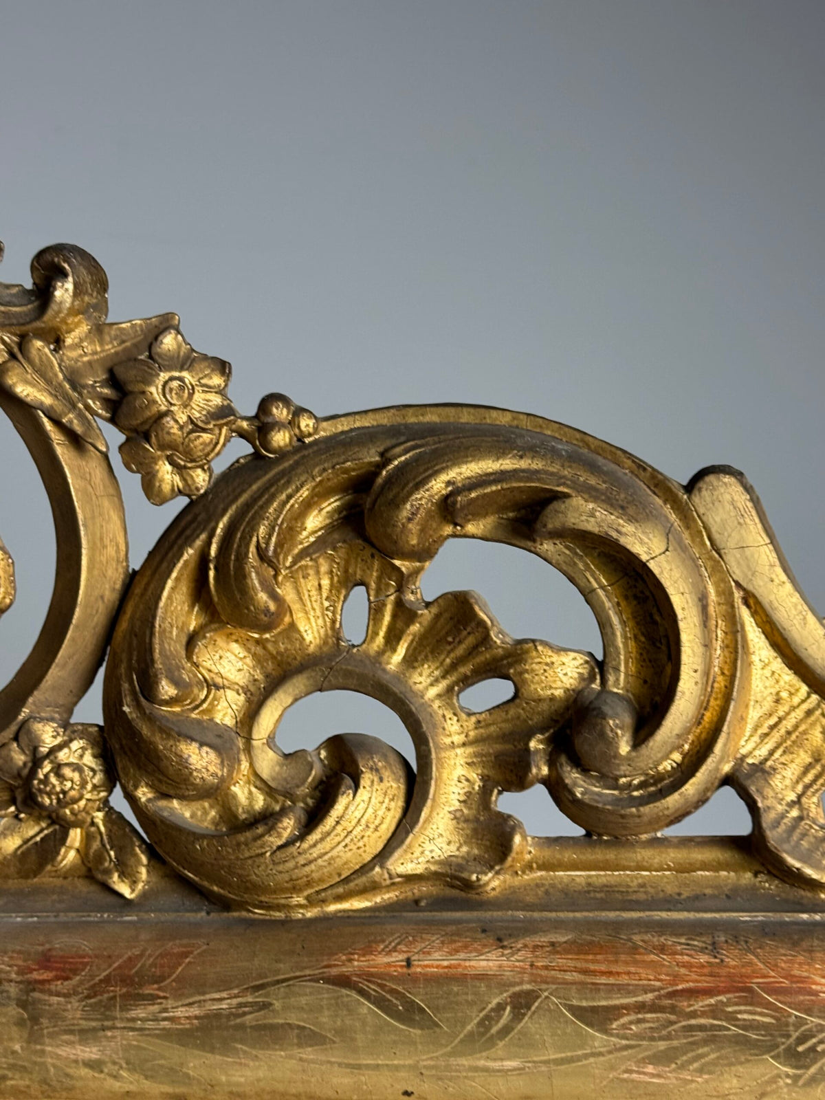 Pair of Large French Giltwood Mantel Mirrors, Mid 19th Century, photo 25