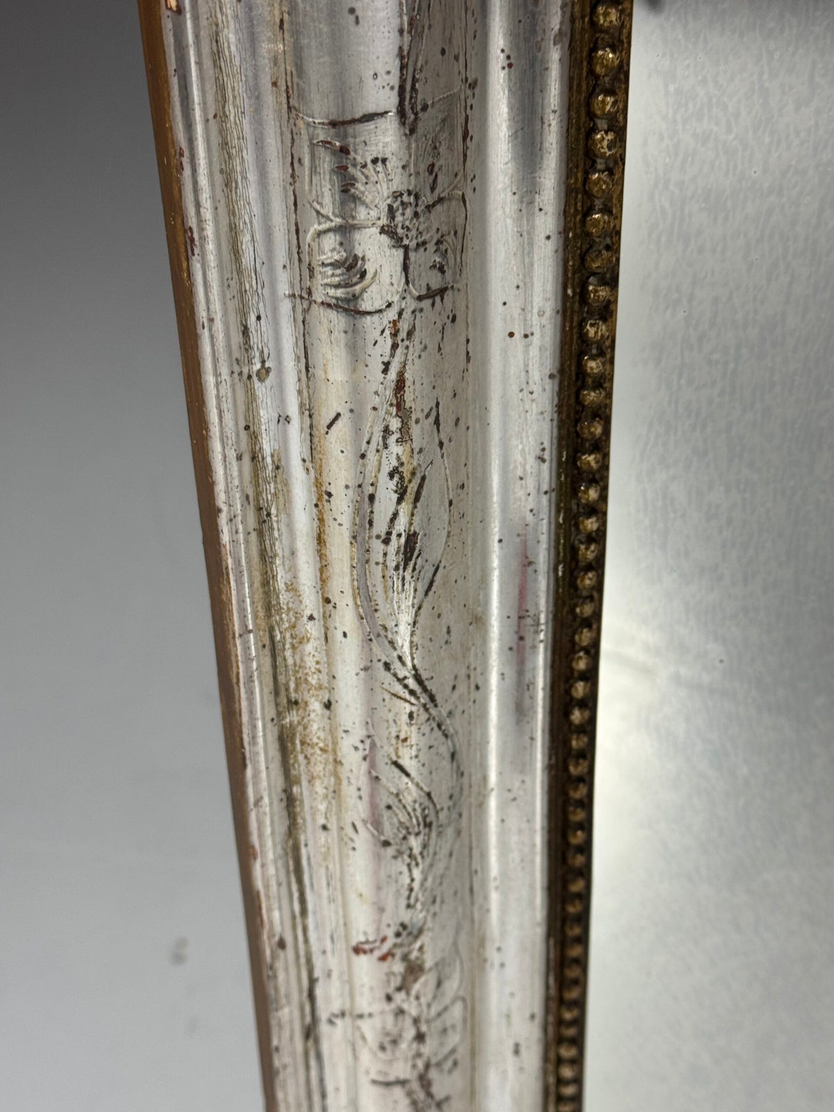 French Louis Philippe Silvered Mirror, 19th Century, photo 12