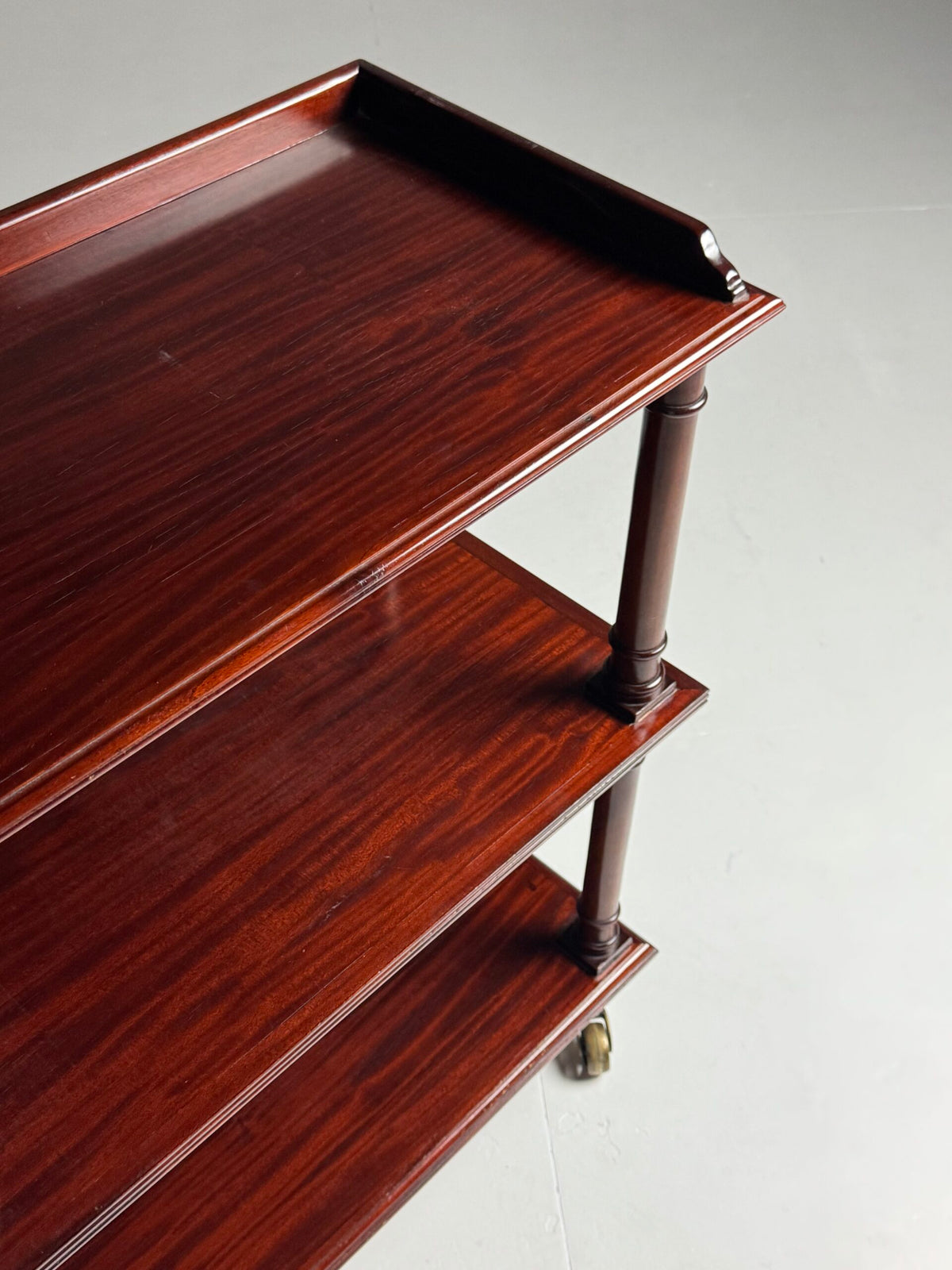 Mahogany Etagere on Brass Castors, 20th Century, photo 2