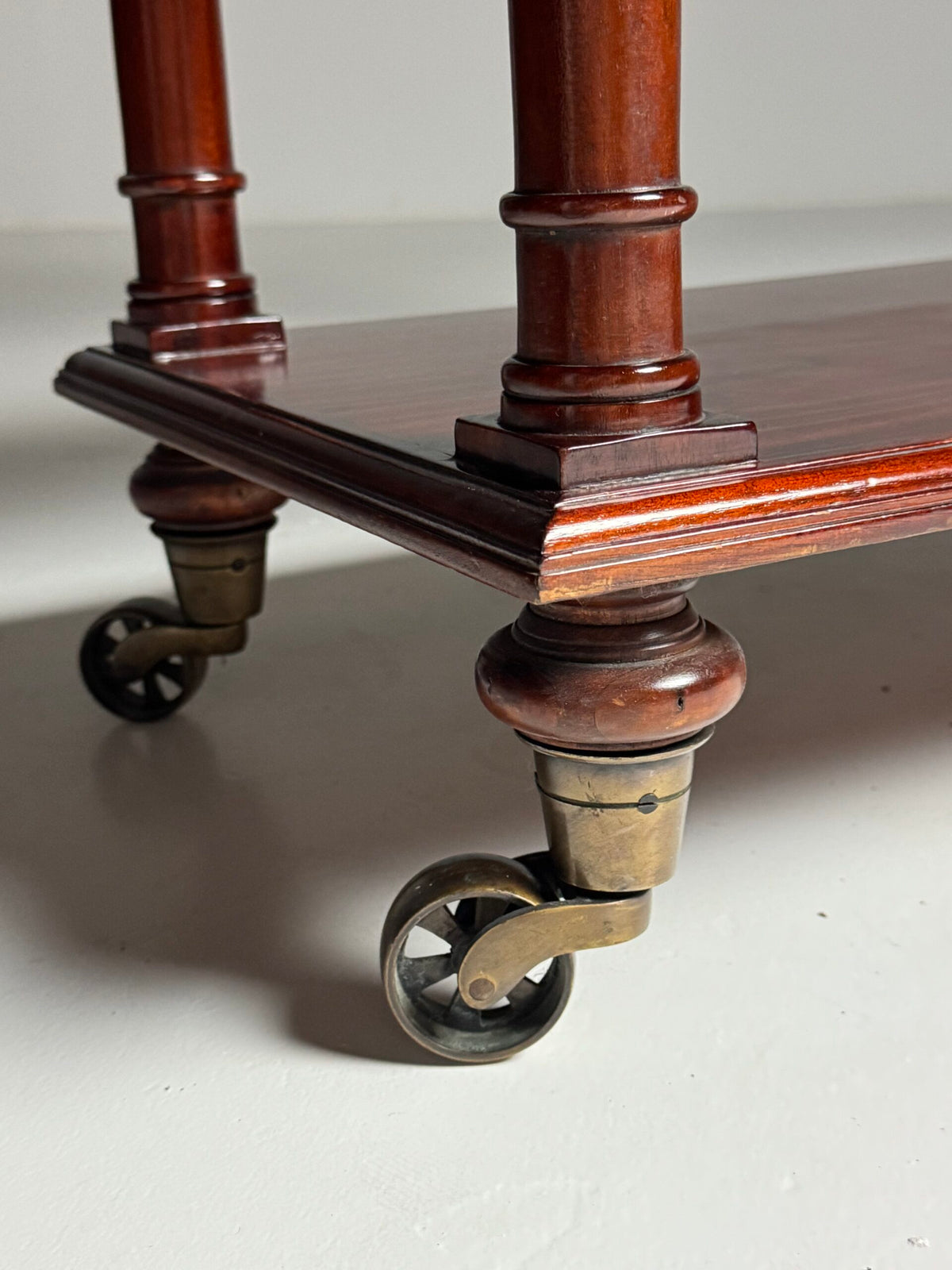 Mahogany Etagere on Brass Castors, 20th Century, photo 7