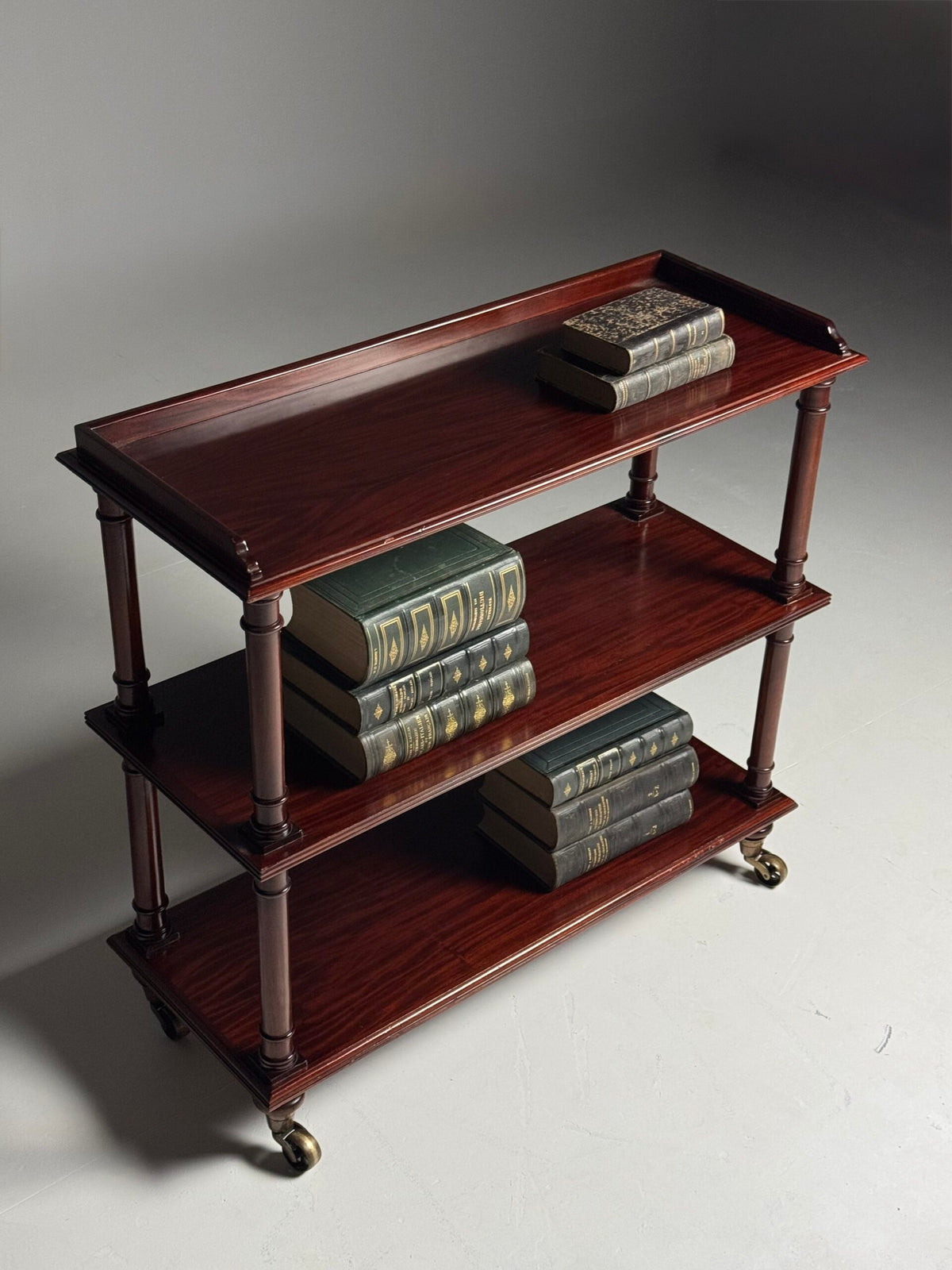 Mahogany Etagere on Brass Castors, 20th Century, photo 19