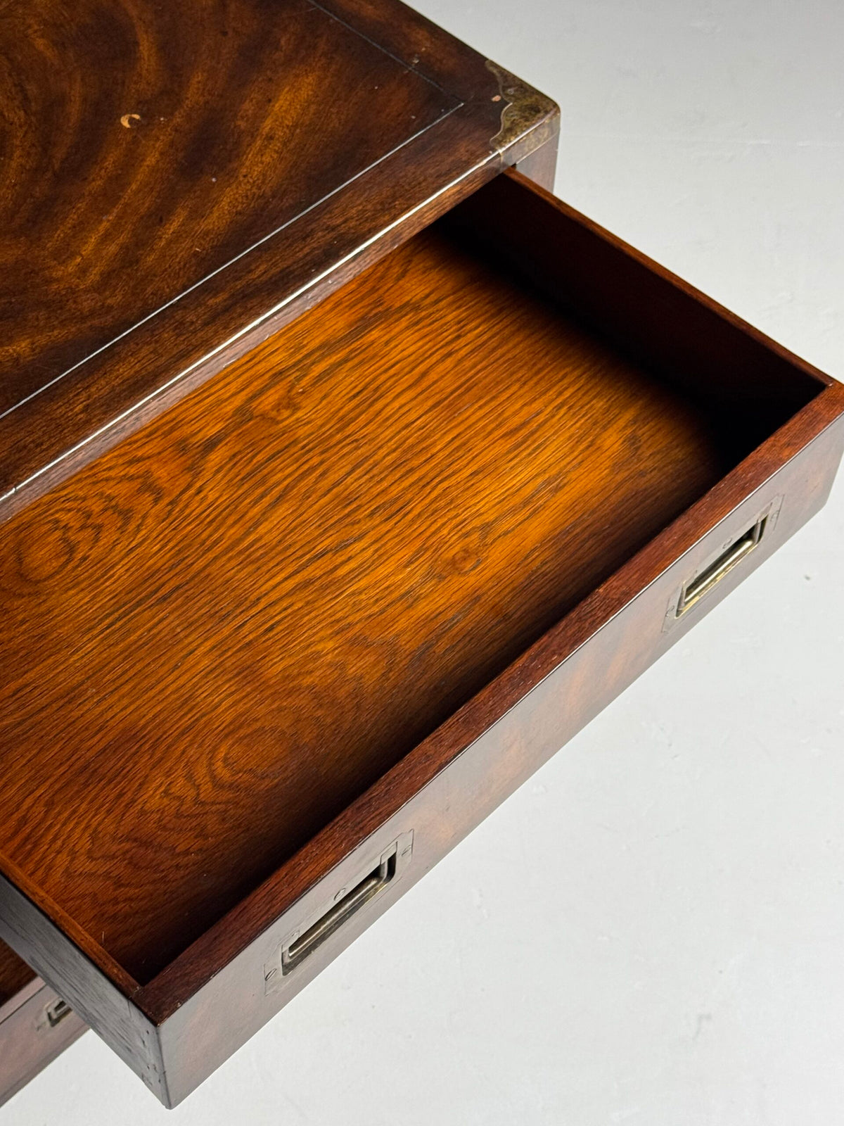 Mahogany Campaign Style Coffee Table, England, Late 20th Century, photo 2
