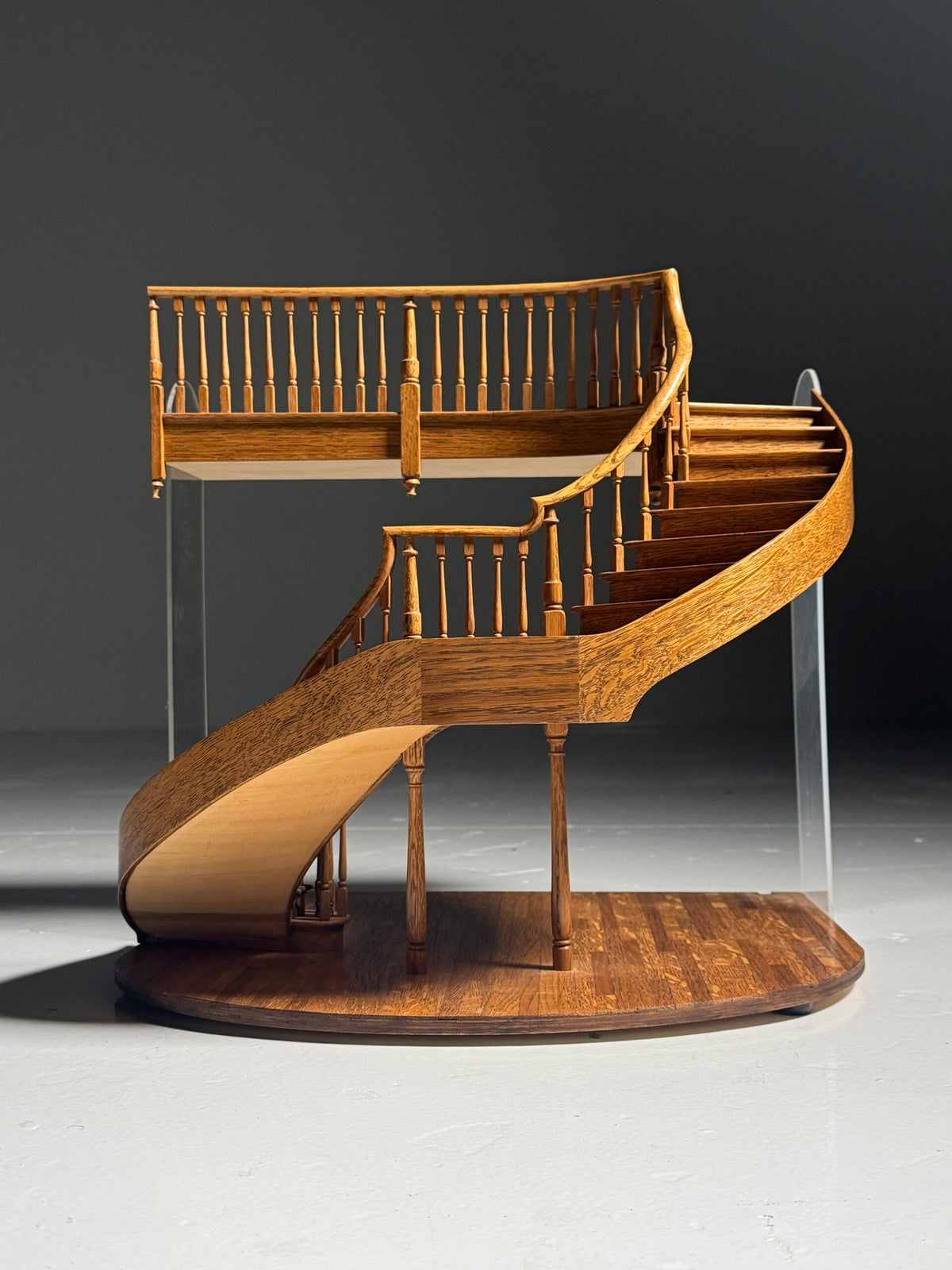 Architectural Staircase Scale Model with Inlaid Floor, London, photo 6