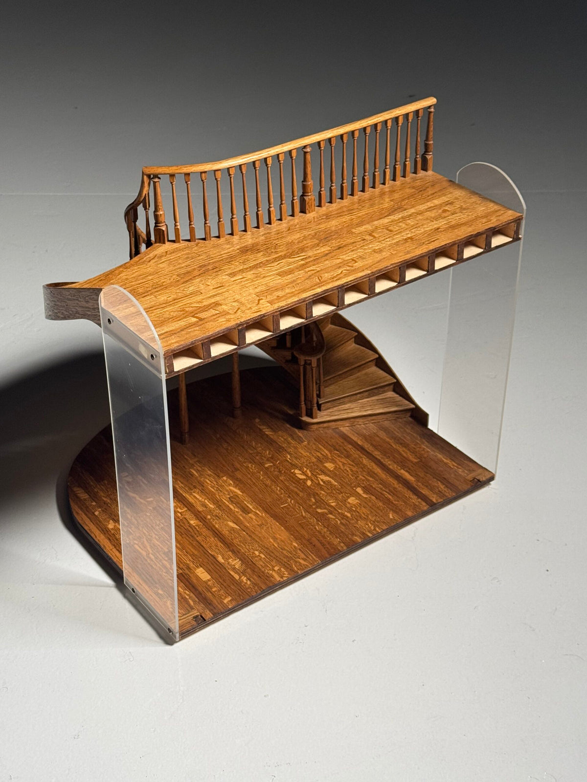 Architectural Staircase Scale Model with Inlaid Floor, London, photo 15