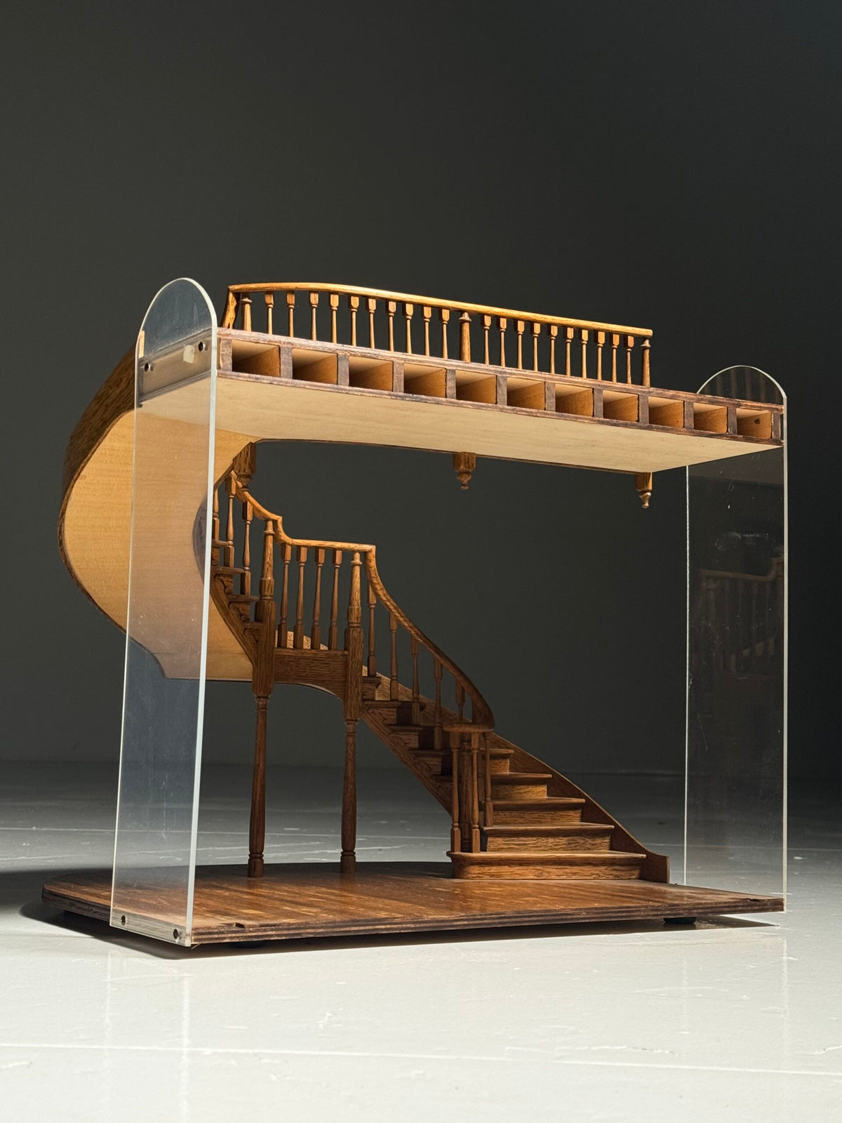 Architectural Staircase Scale Model with Inlaid Floor, London, photo 16