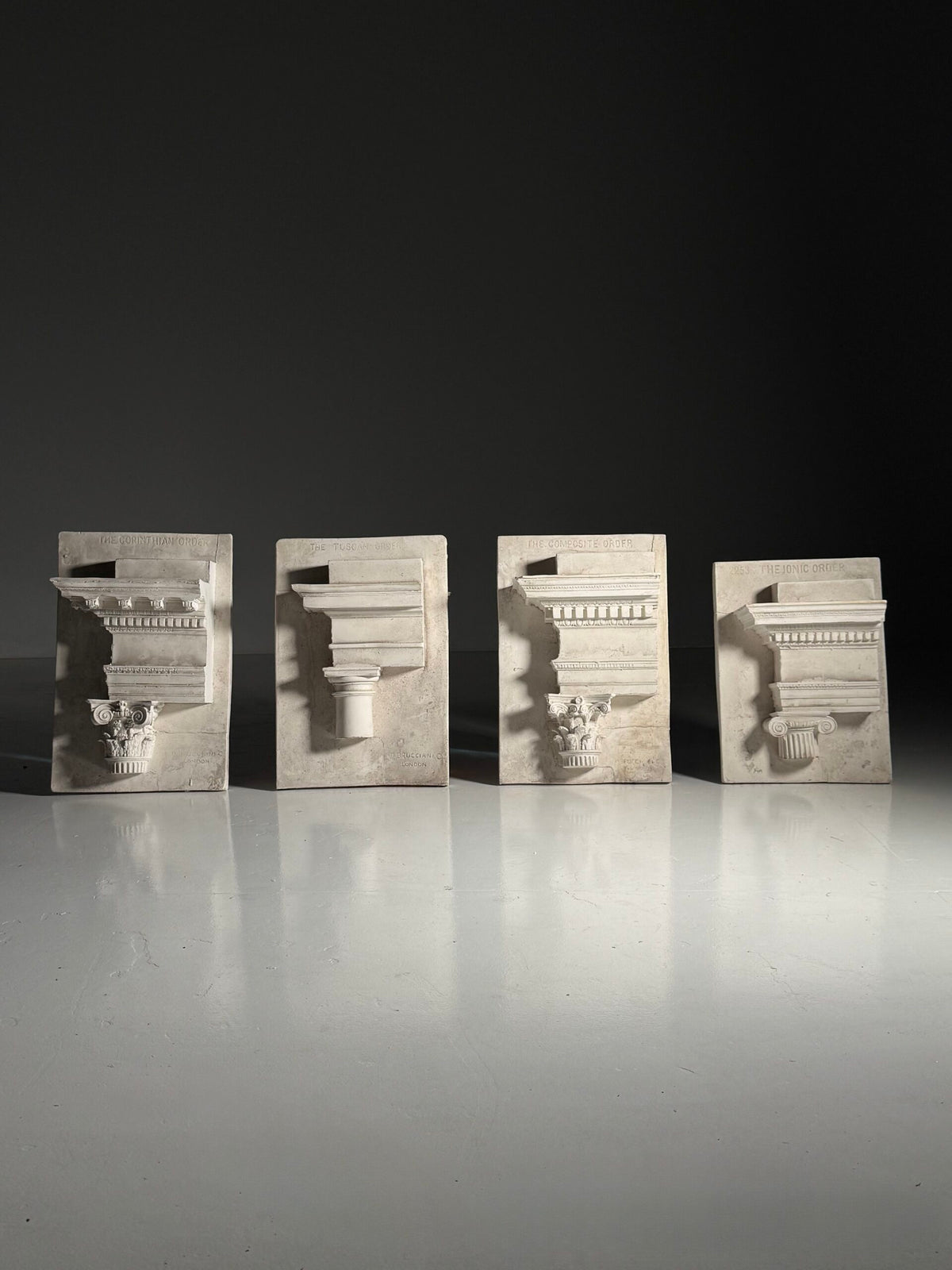 Set of Four English Plaster Studies of the Architectural Orders, photo 2