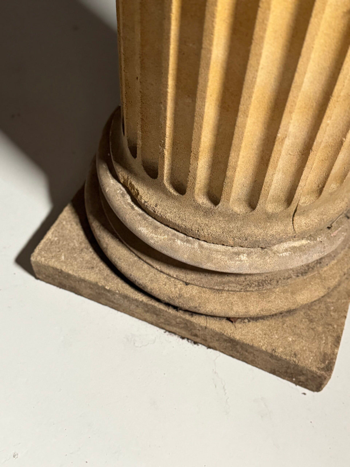 Life-size Bust After Antinous on Fluted Column, 20th Century, photo 7
