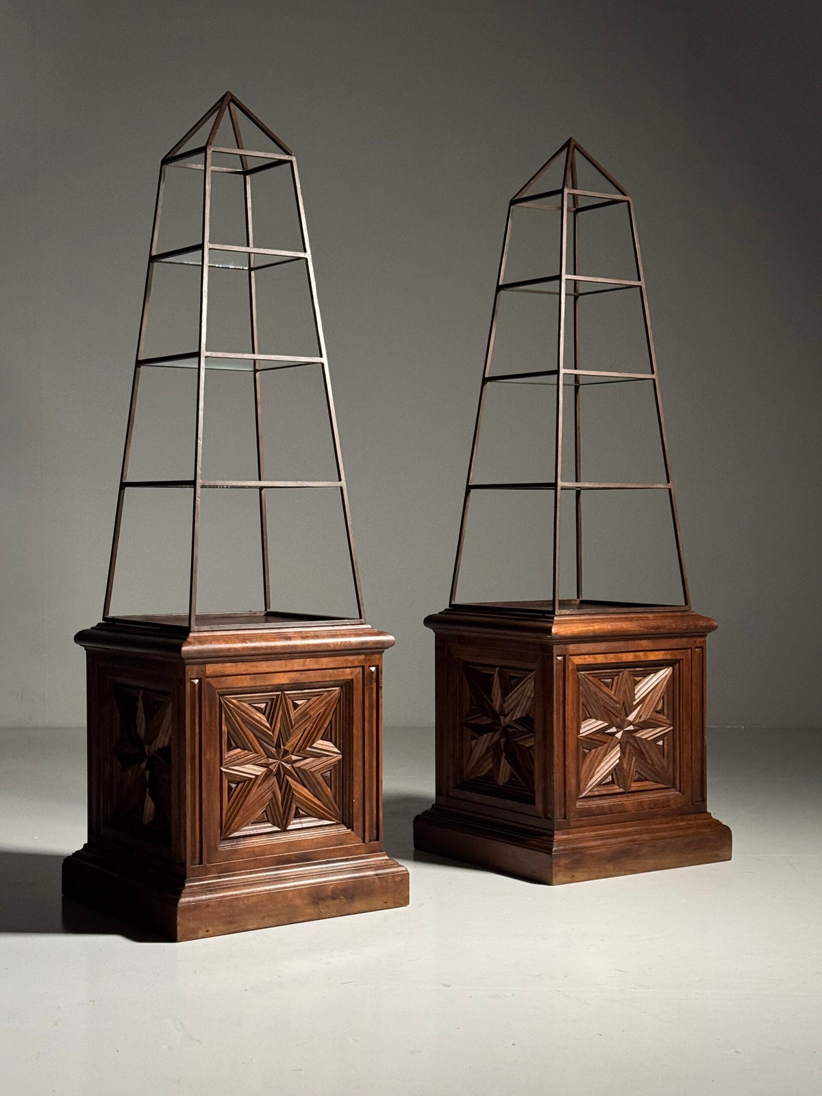Pair of Obelisk Shaped Etageres, France, Mid 20th Century, photo 1