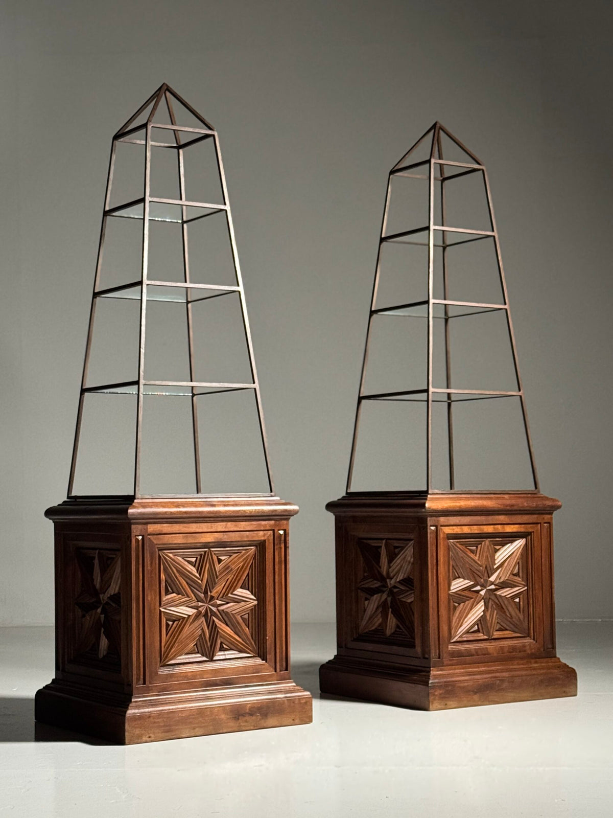 Pair of Obelisk Shaped Etageres, France, Mid 20th Century, photo 3