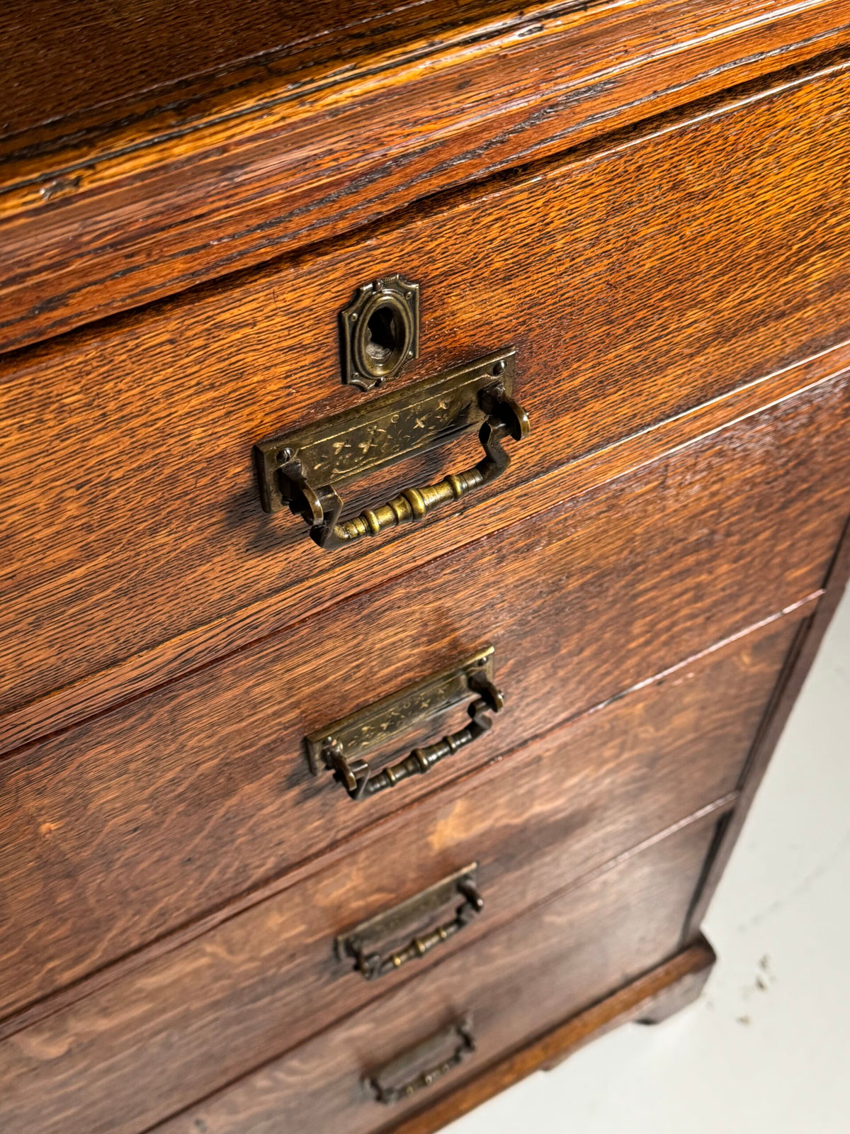 Large English Oak Chest of Drawers, Mid to Late 19th Century, photo 14