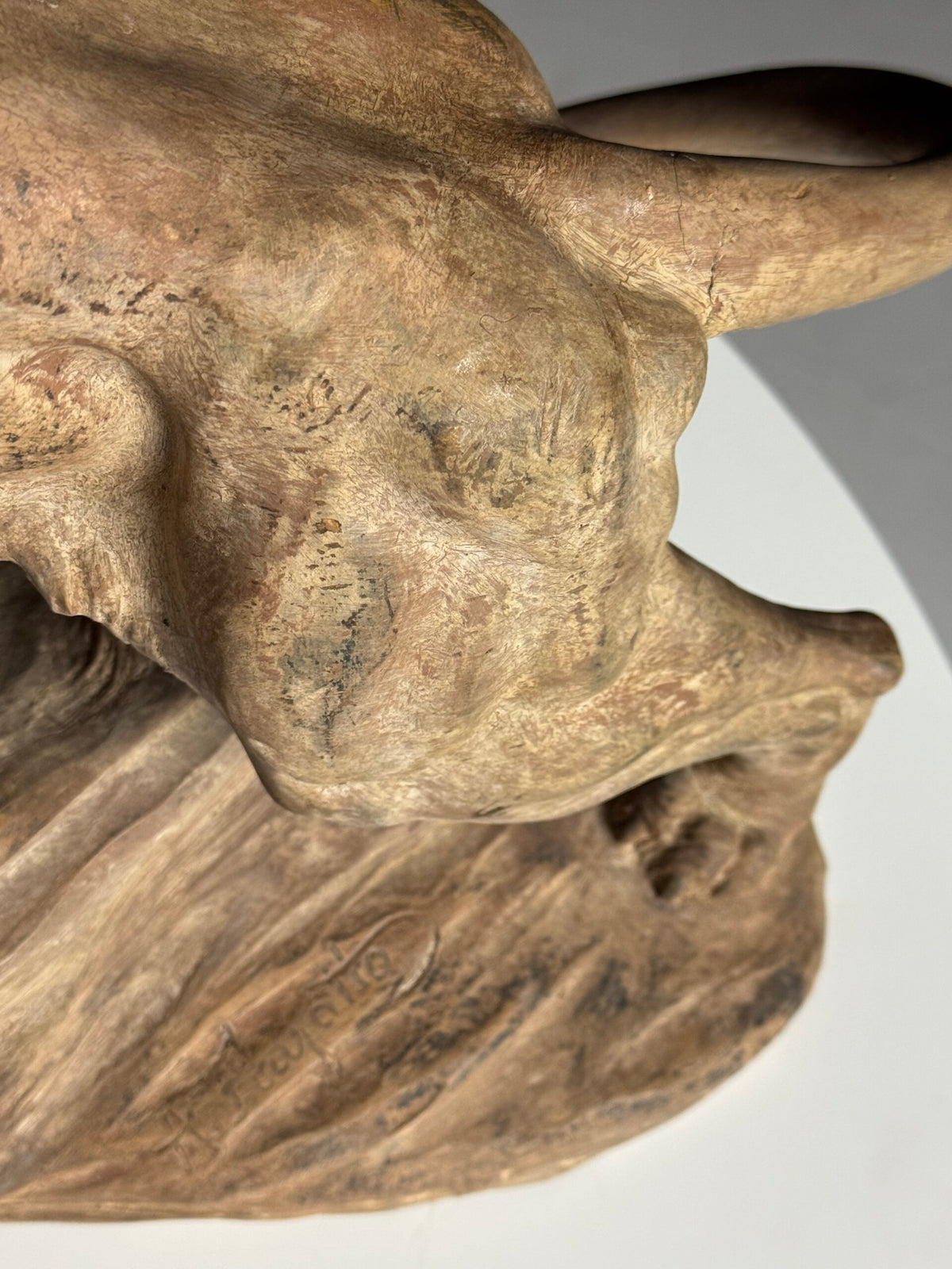 Terracotta Lion Sculpture by Armand Fagotto, photo 7